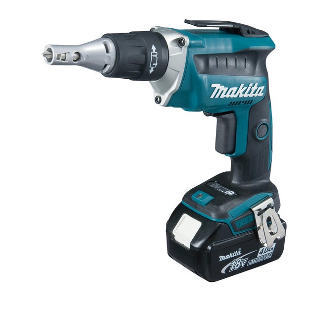 Atornillador para placa de yeso MAKITA dfs452rme 18V, 2 baterías de 4 A