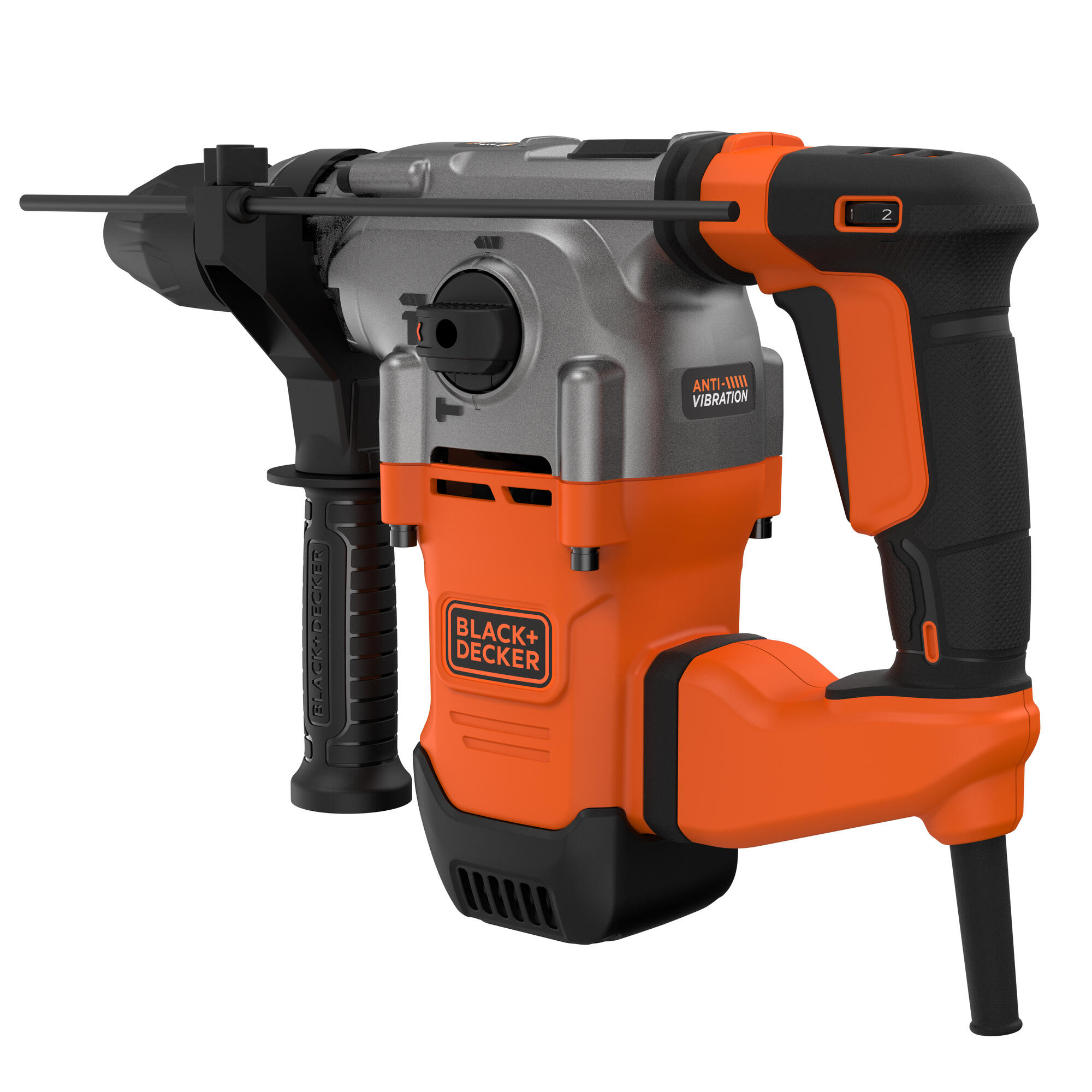 Martelo vertical com fios SDS Plus 1250 W 3.7 J Black + Decker BEHS03K-QS - 3