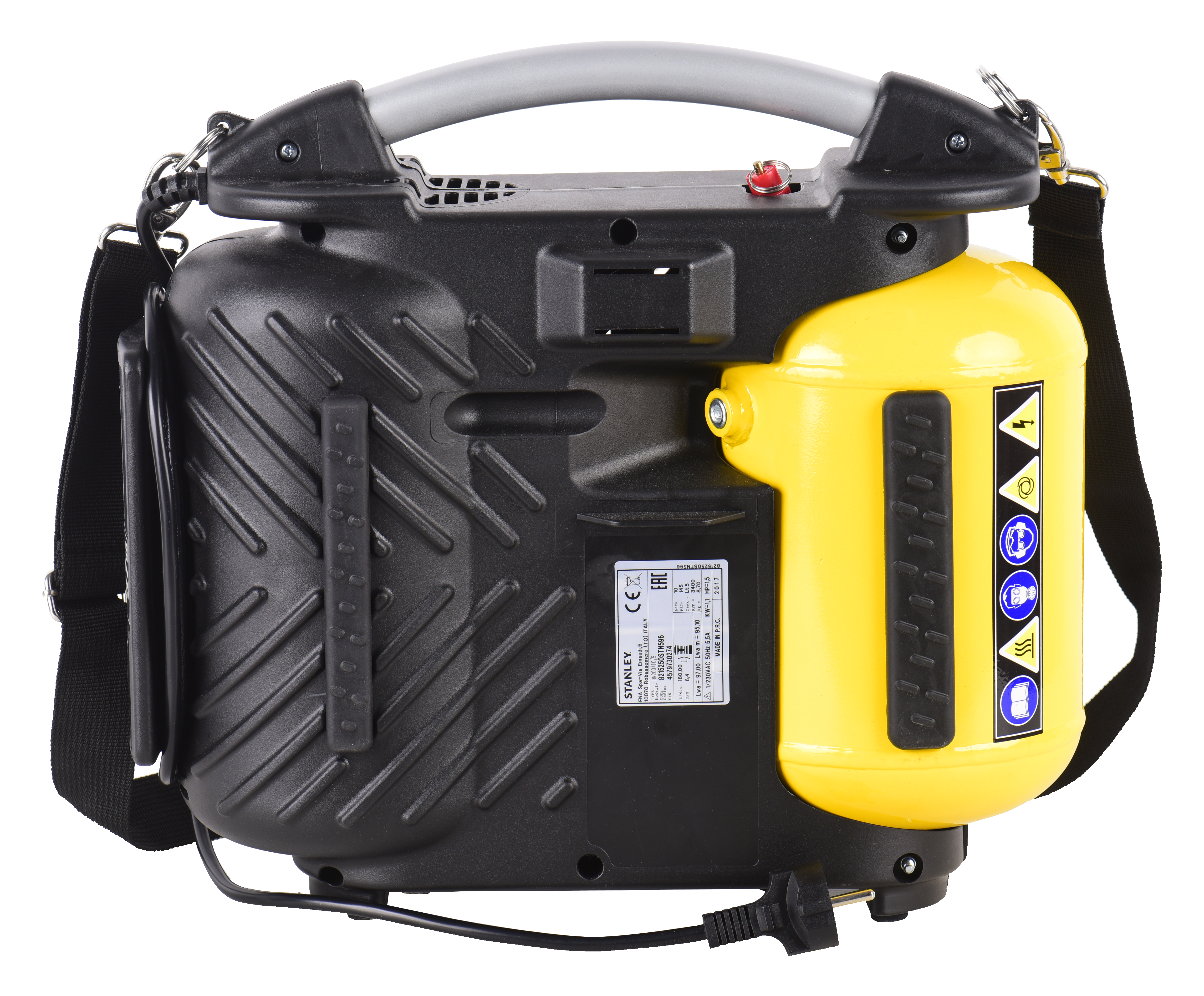 Compressor portátil 5 litros 1.5 cv 10 bar Stanley Airboss DN200/10/5 - 3