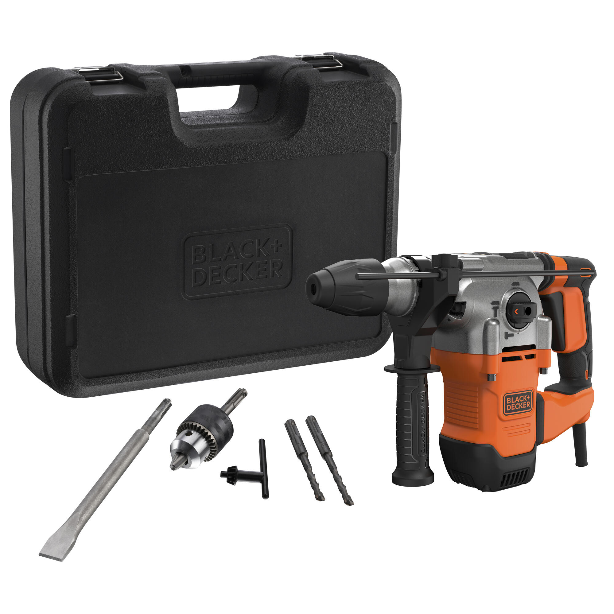 Martelo vertical com fios SDS Plus 1250 W 3.7 J Black + Decker BEHS03K-QS - 2