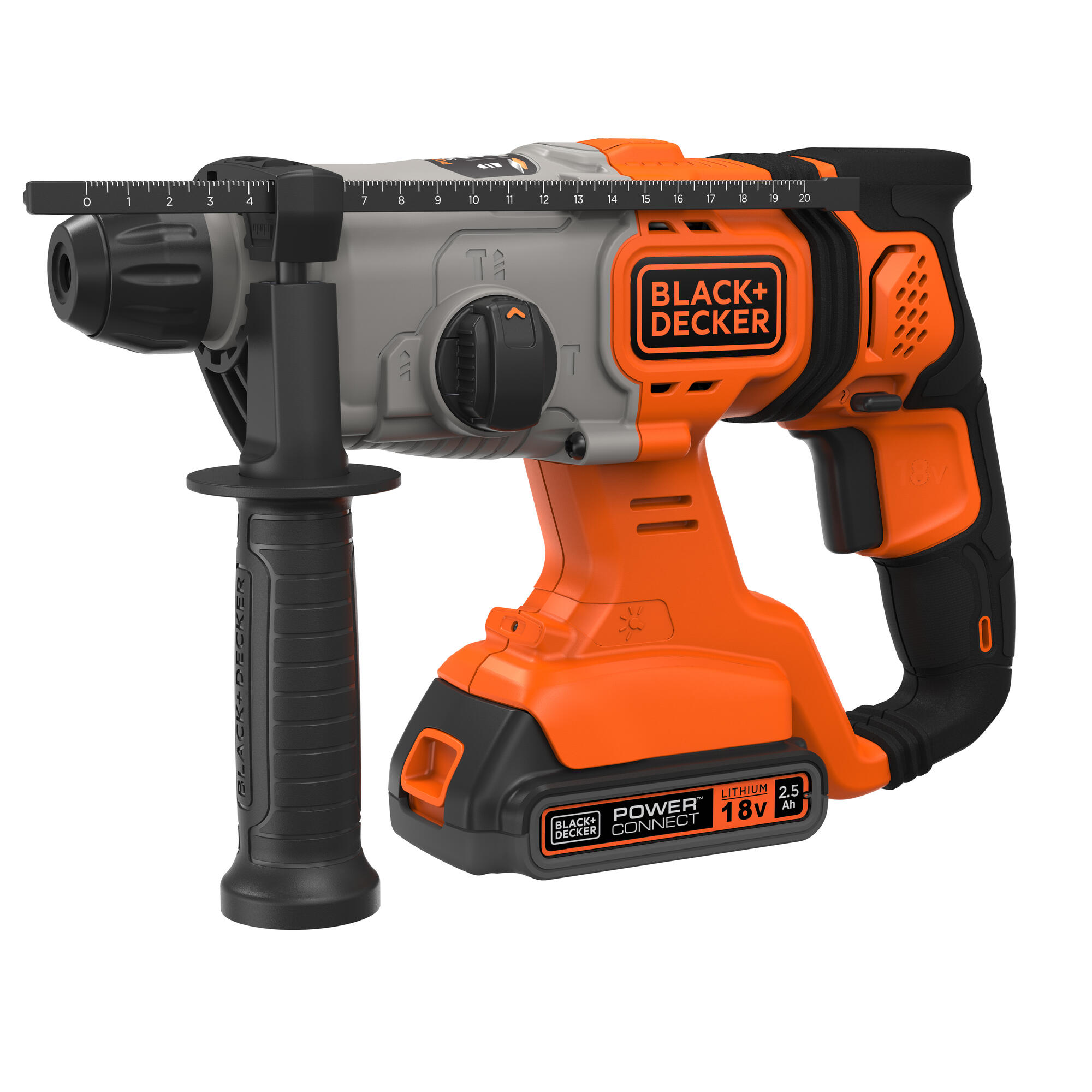 Black+ decker bcd900e2k martillo 1,2j sds-plus 2 bat 18v 5ah