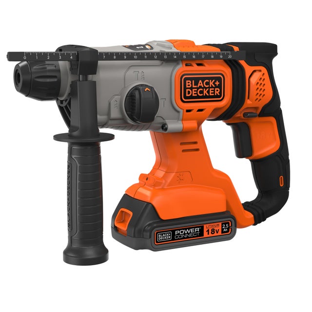 Martillo BLACK+ DECKER bcd900e2k  1,2j sds-plus 2 bat 18v 2.5ah