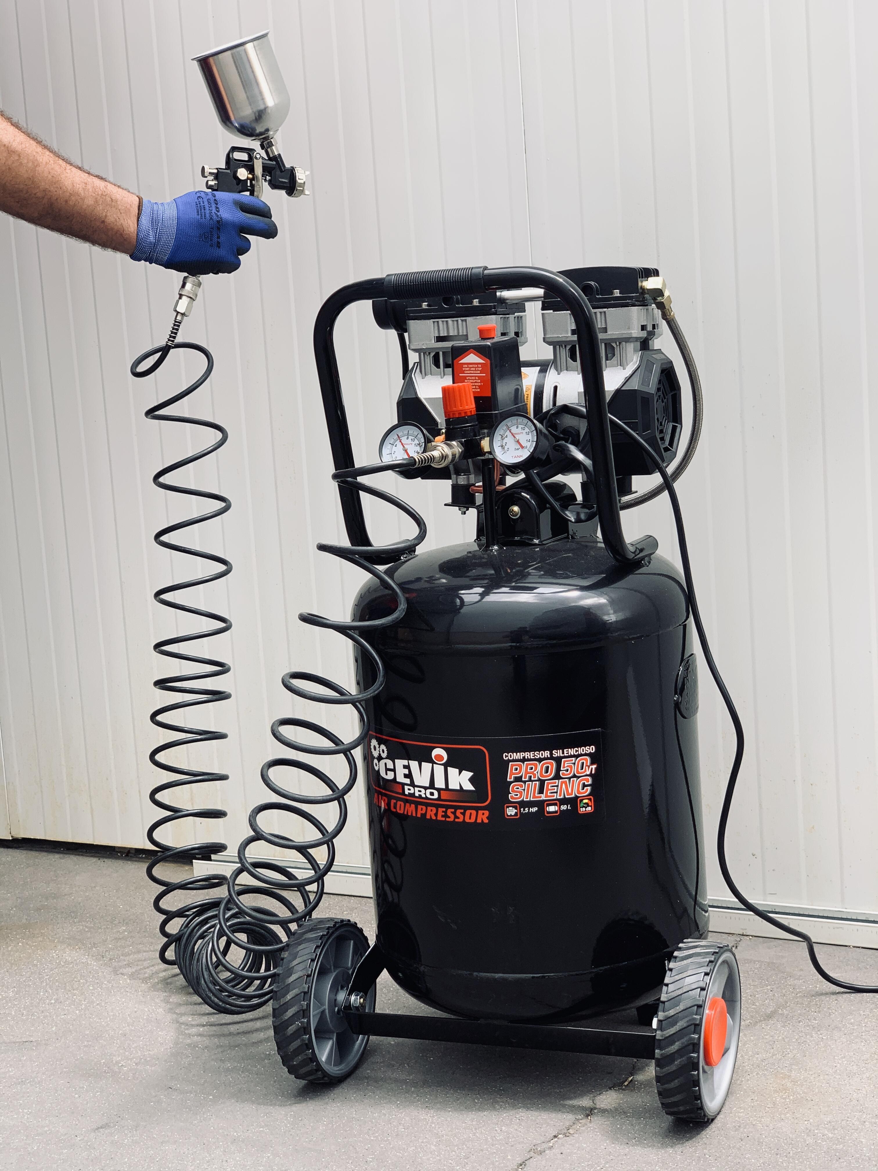 Compressor vertical CEVIK SILENC 50 LITROS - 2