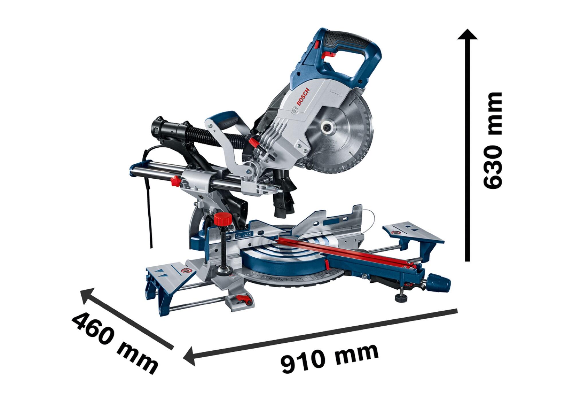 Serra de esquadria telescópica BOSCH PRO GCM 8 SJL 1600W - 5