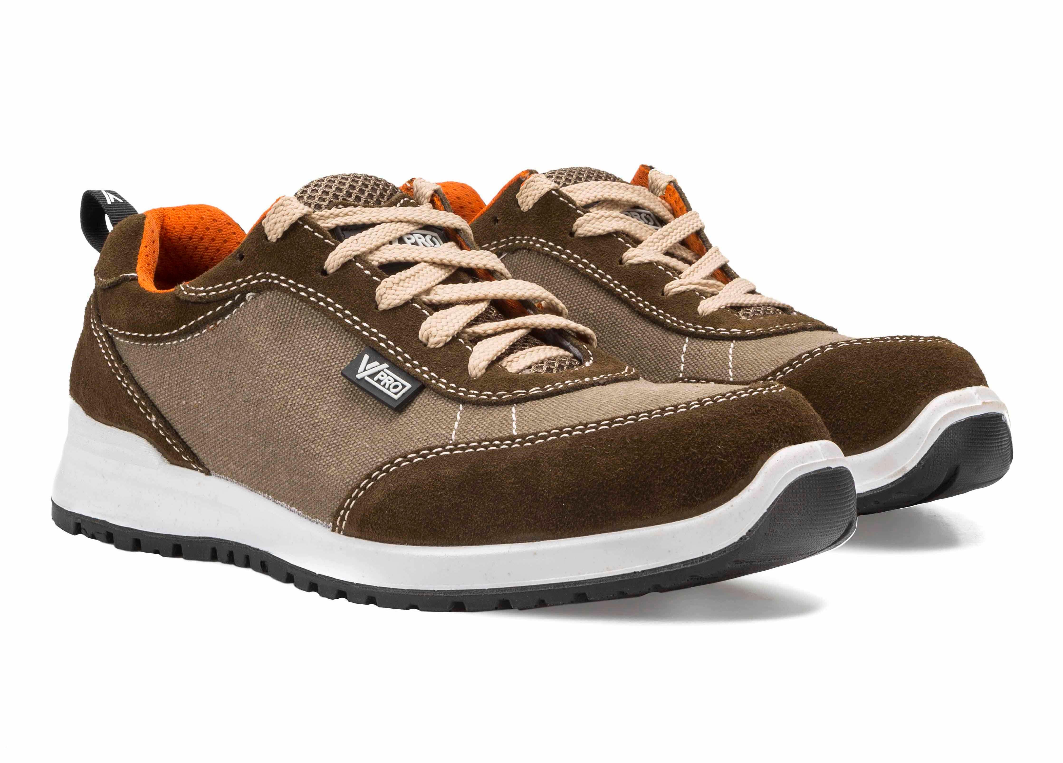 Zapato seguridad brisk 707002 - velilla - marrón/naranja - 37