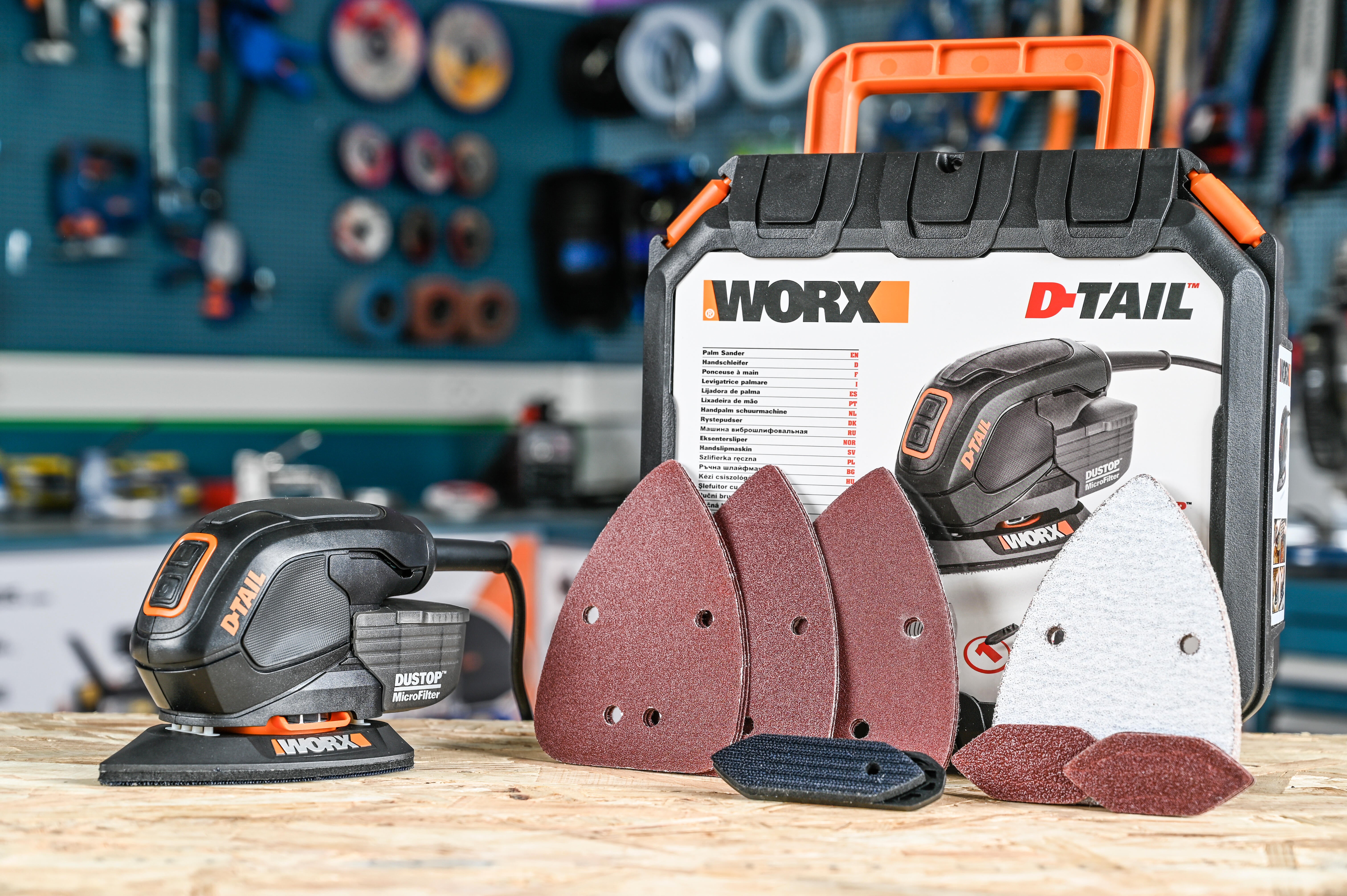 Multilixadora WORX WT649.1 + 22 ACESSÓRIOS 65W - 13