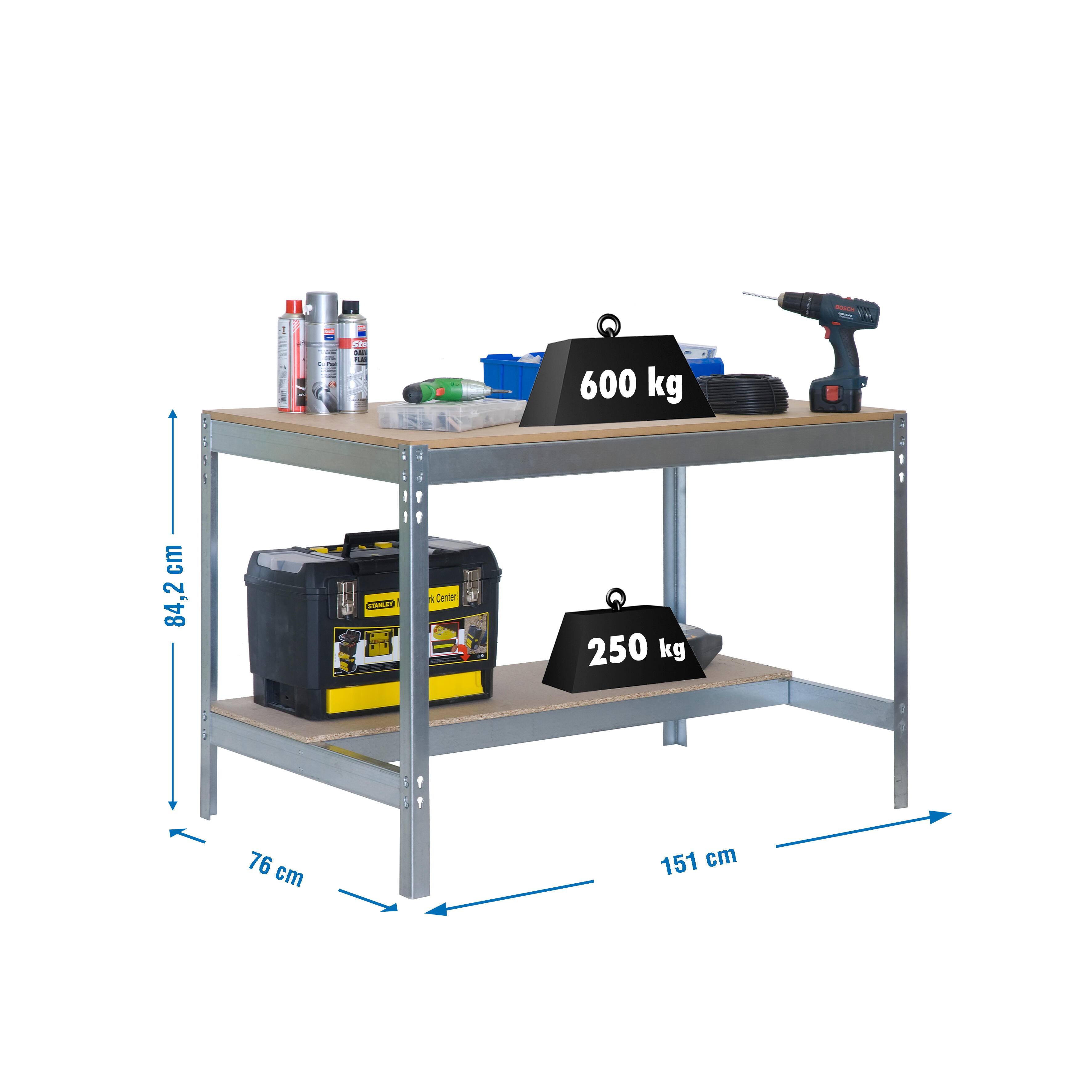 Bancada de trabalho SIMONRACK BT0 1500 GALVA/MAD - 3