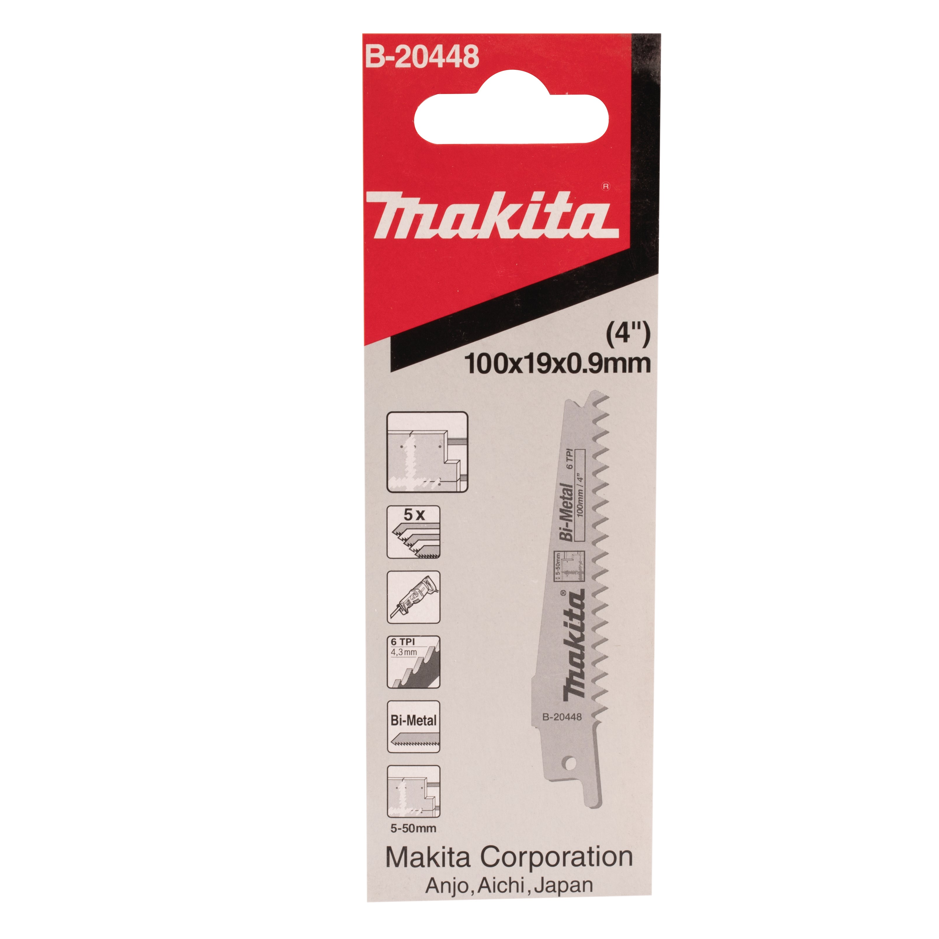 Hojas de sierra sable makita b-20448