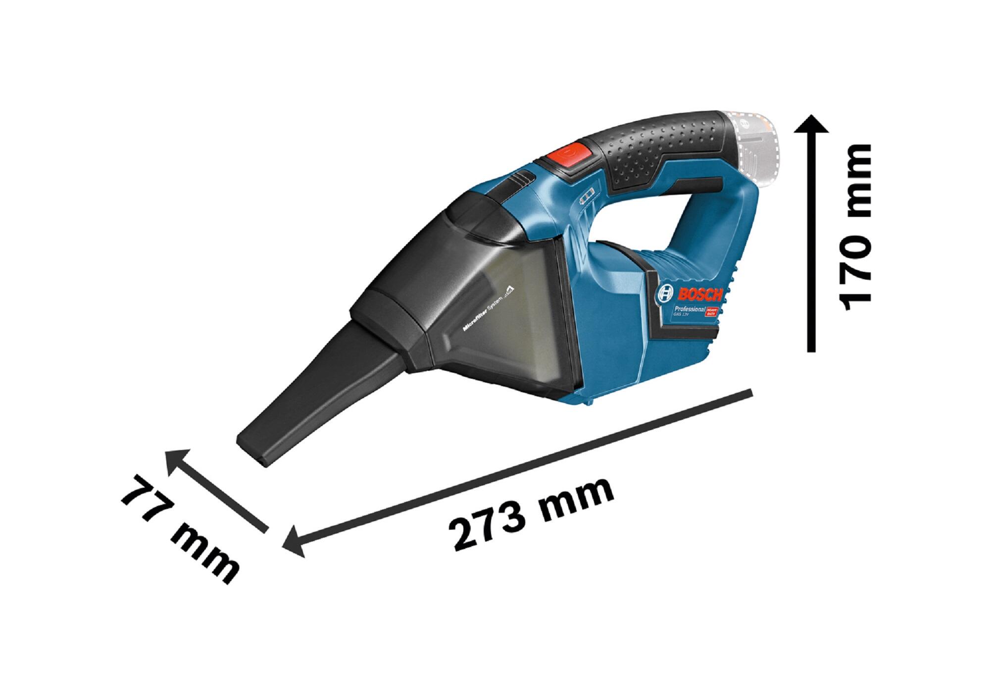 Bosch blue aspirador a batería gas 12v 12 v