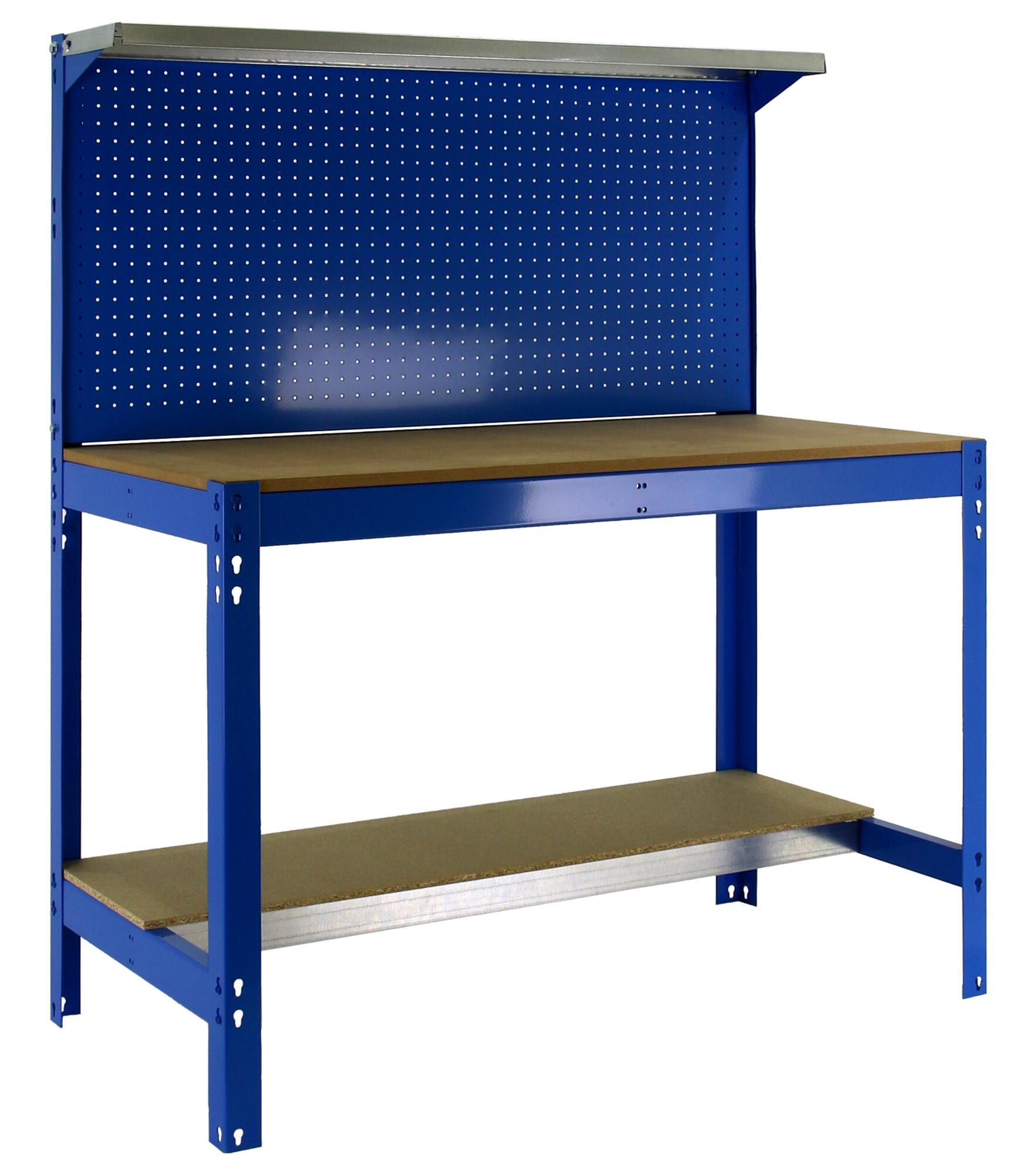 Banco de trabajo simonwork bt3 azul/madera 144,5x121x61 cm