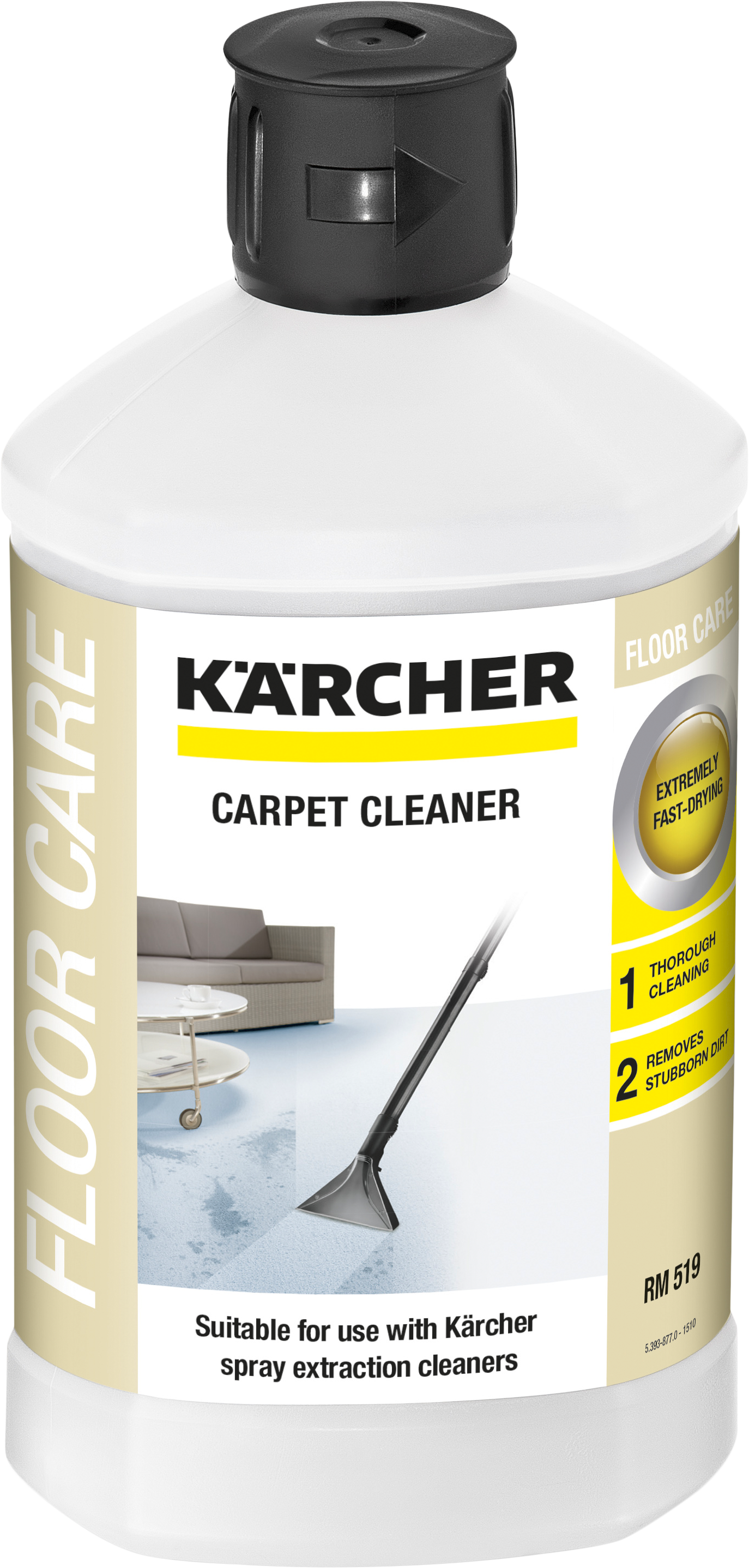 Detergente para aspiradores injetores/extratores Karcher RM519 6.295-771.0 - 6