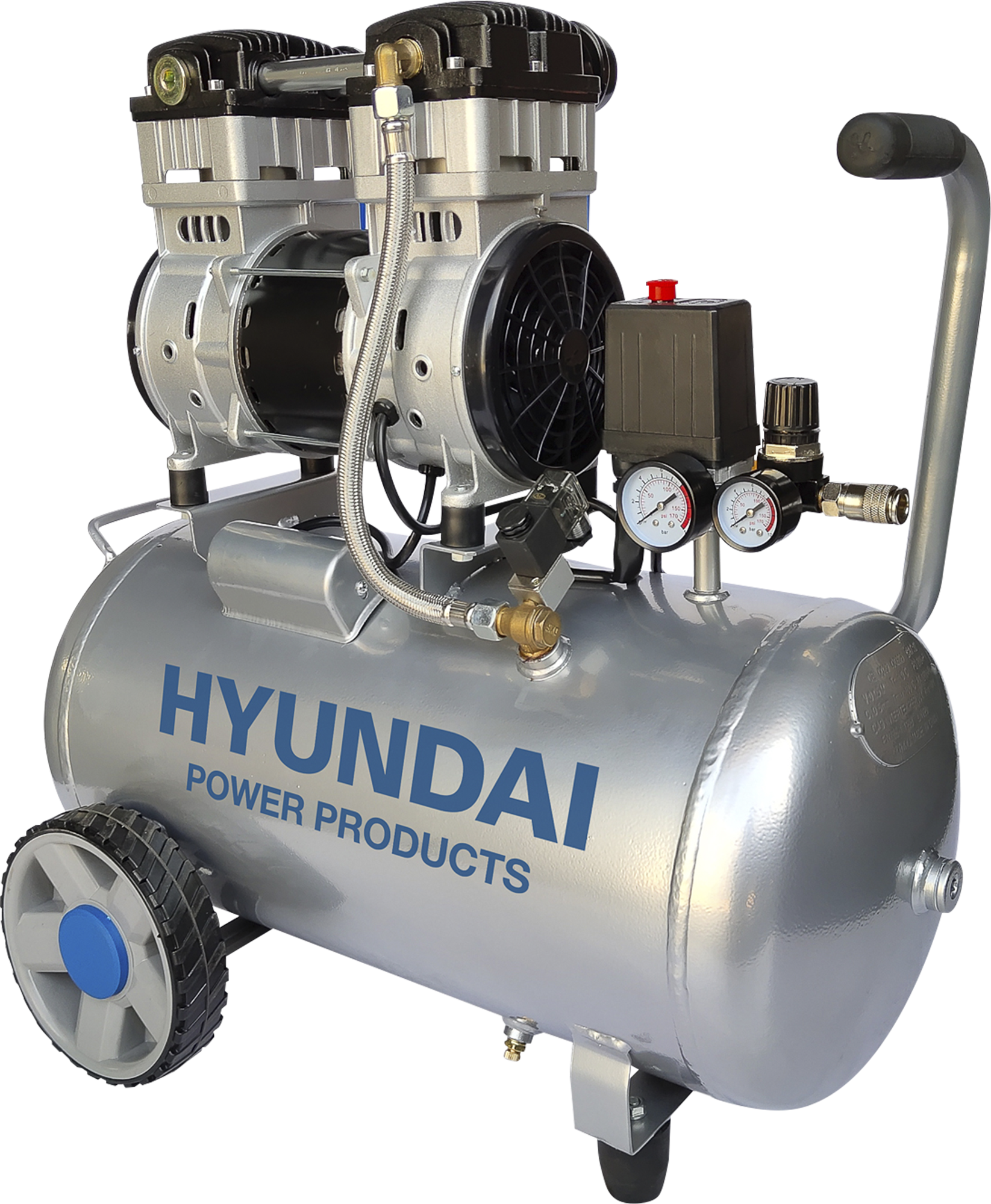 Compressor silencioso 1500 W 50 L Hyundai HYAC50-2S - 3