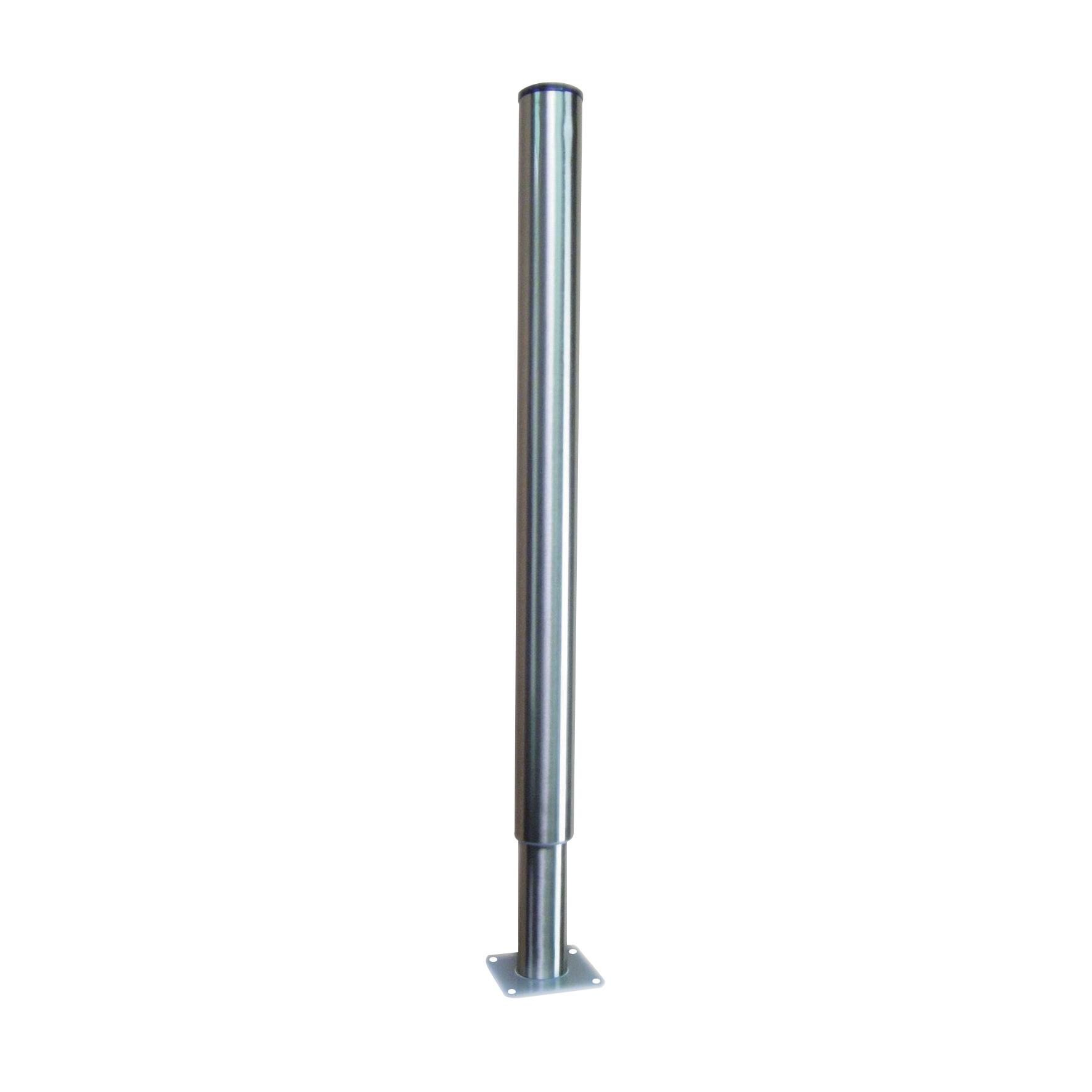 Pata regulable de acero para mesa 70/110 cm con acabado niquelado satinado