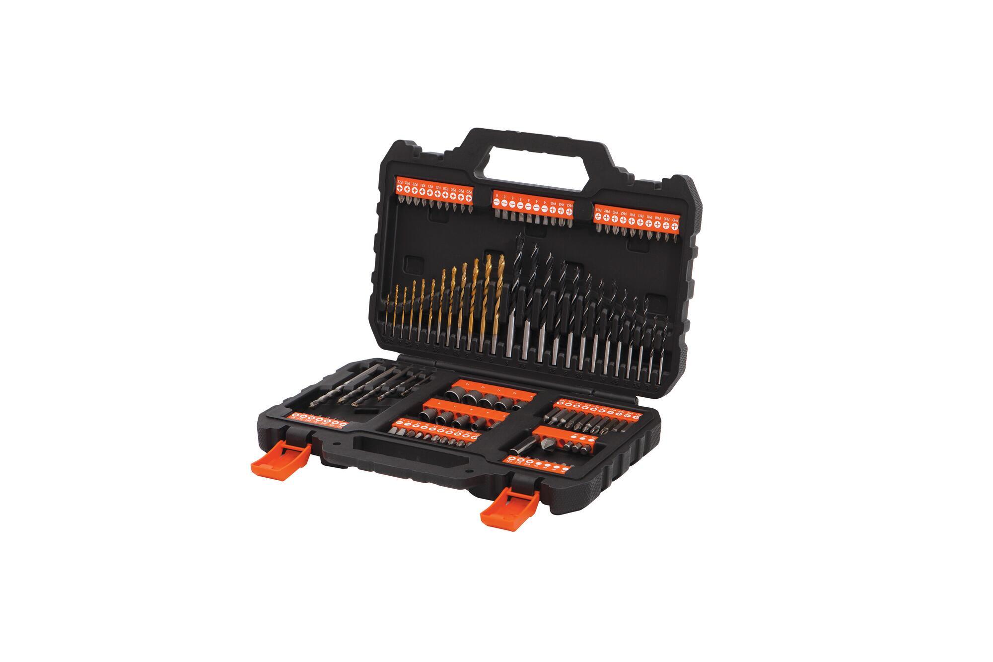 Juego de 109 piezas Atornillar y taladrar, brocas Titanio BLACK+DECKER A7200 - 2