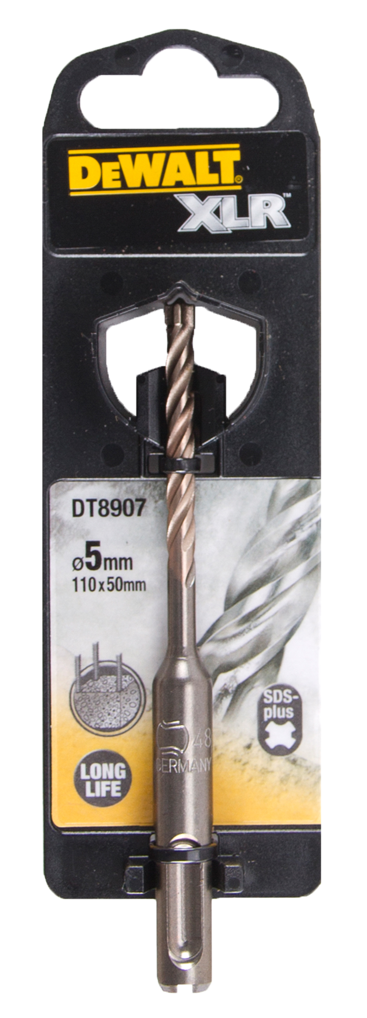 Punta Per Trapano A Percussione SDS-plus 5x110mm - Per Calcestruzzo, Lunghezza Utile 50mm - 3
