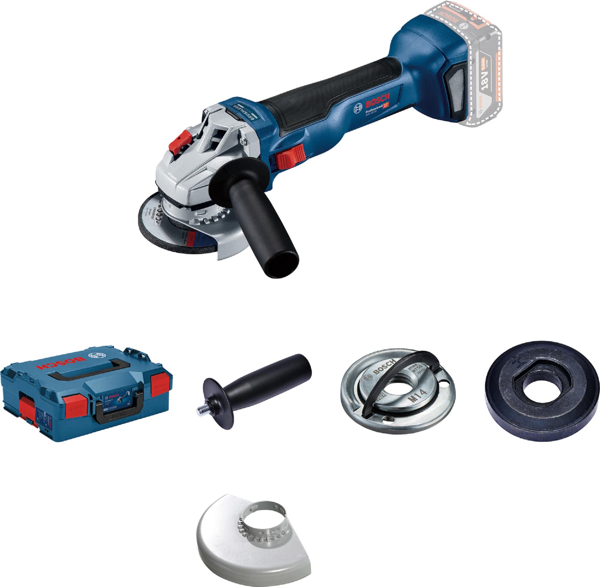Amoladora a bat bosch professional gws 18v disco 115mm. sin batería y cargador.