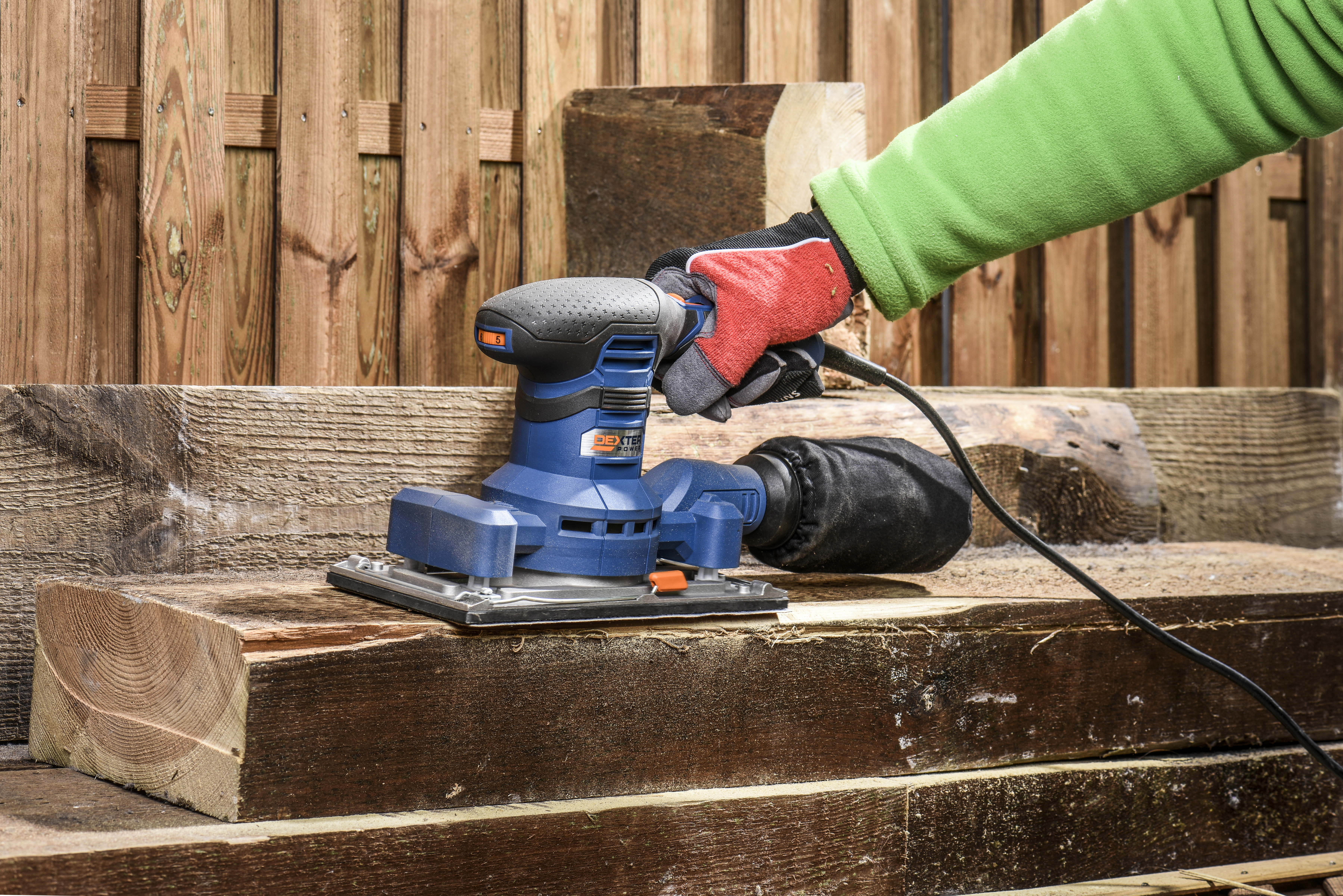 5 patines de lija DEXTER 185x93, grano 80 - 6