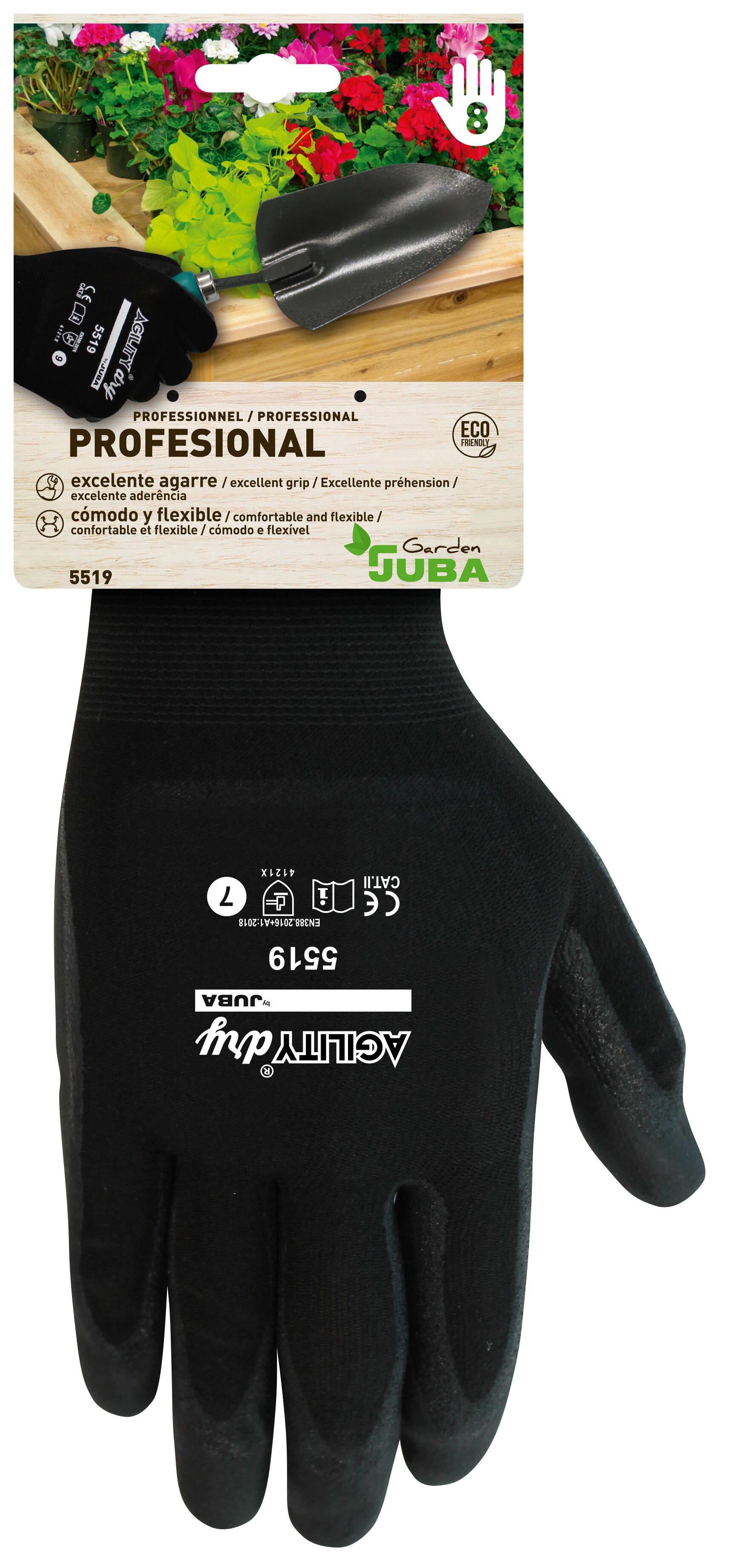 Guantes de jardín JUBA nailon T 8 / M - 2