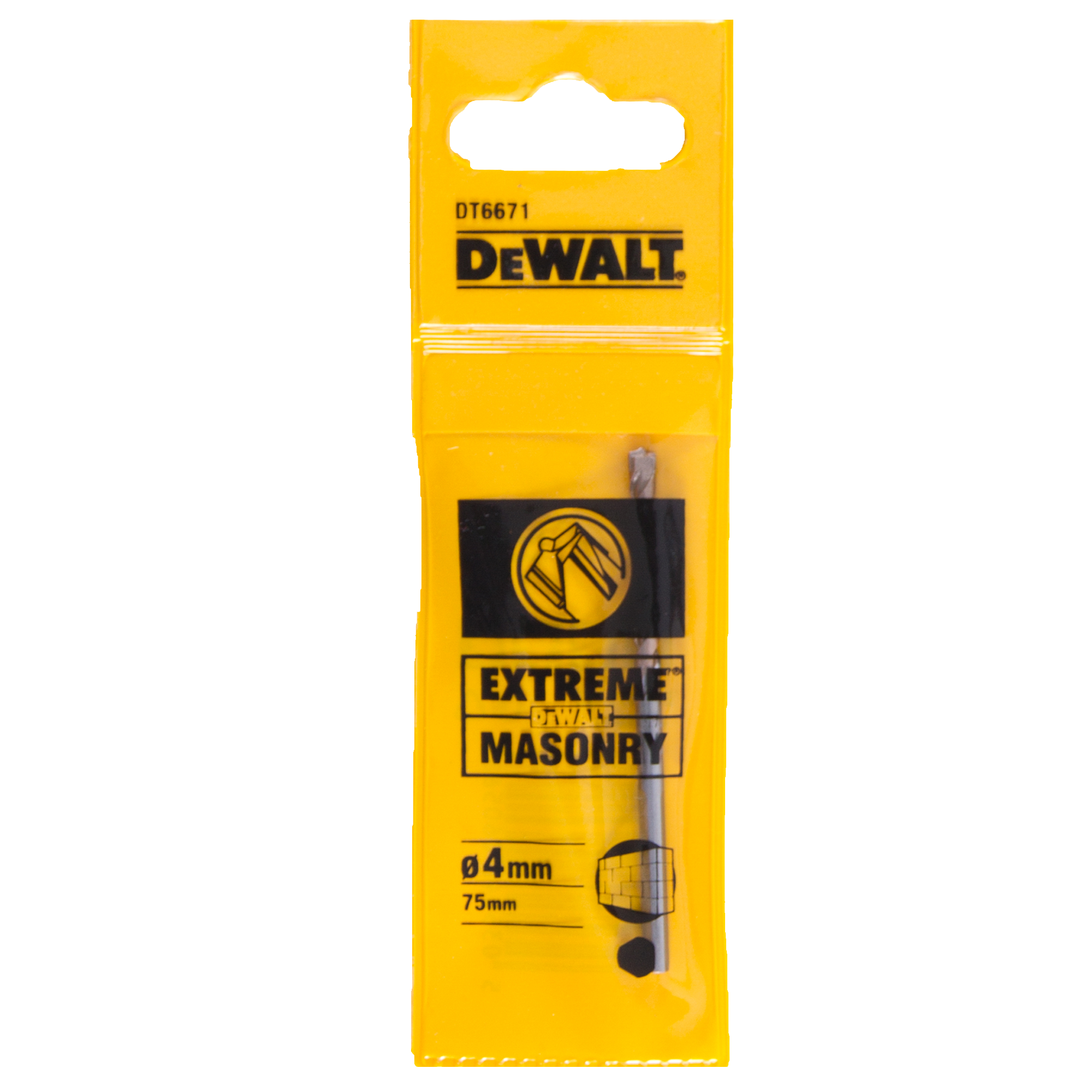 Punta per muro codolo triangolare DEWALT Extreme L 75 mm Ø 4 mm - 4