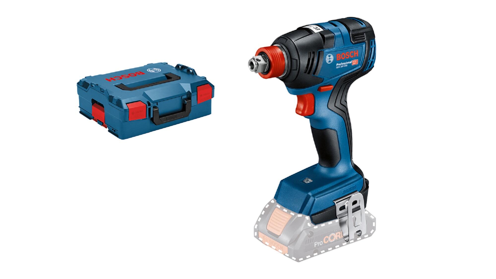 Atornillador/llave de impacto a batería bosch professional gdx 18v-200