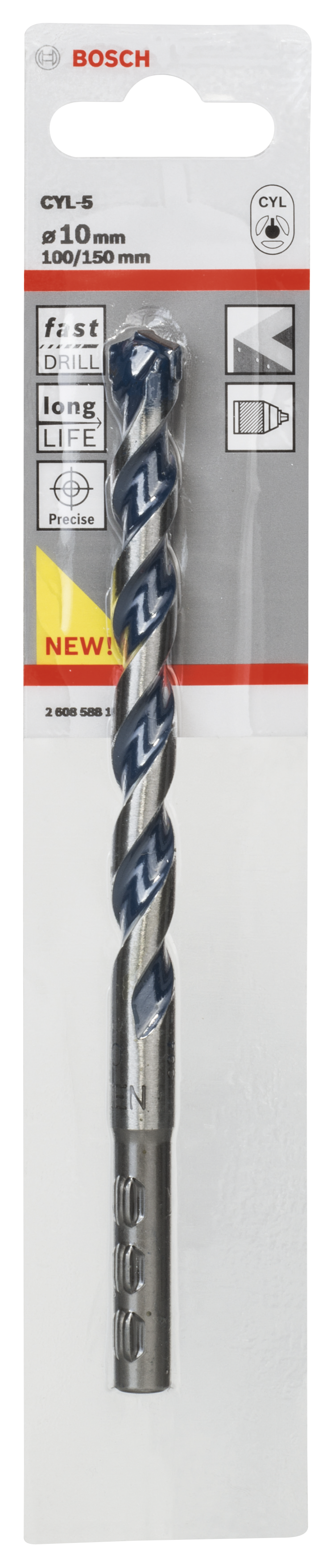 Broca para hormigón enganche cilíndrico ø 10 x l. 150 mm bosch