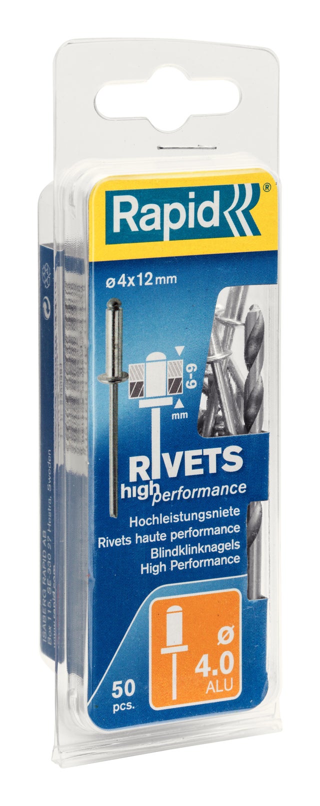 50 remaches de aluminio RAPID 4 x