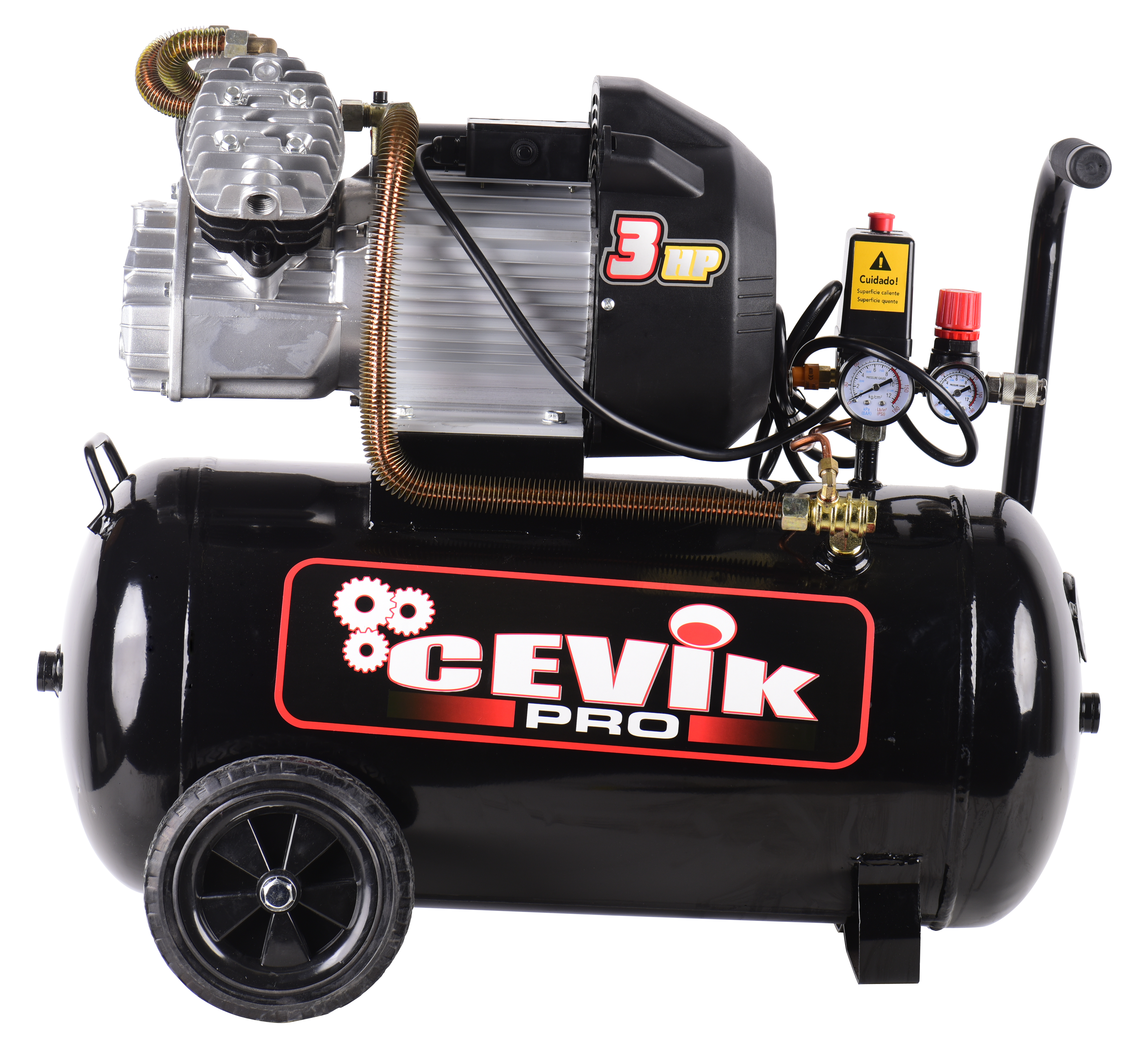 Compressor com óleo CEVIK PRO 50L 3CV - 3