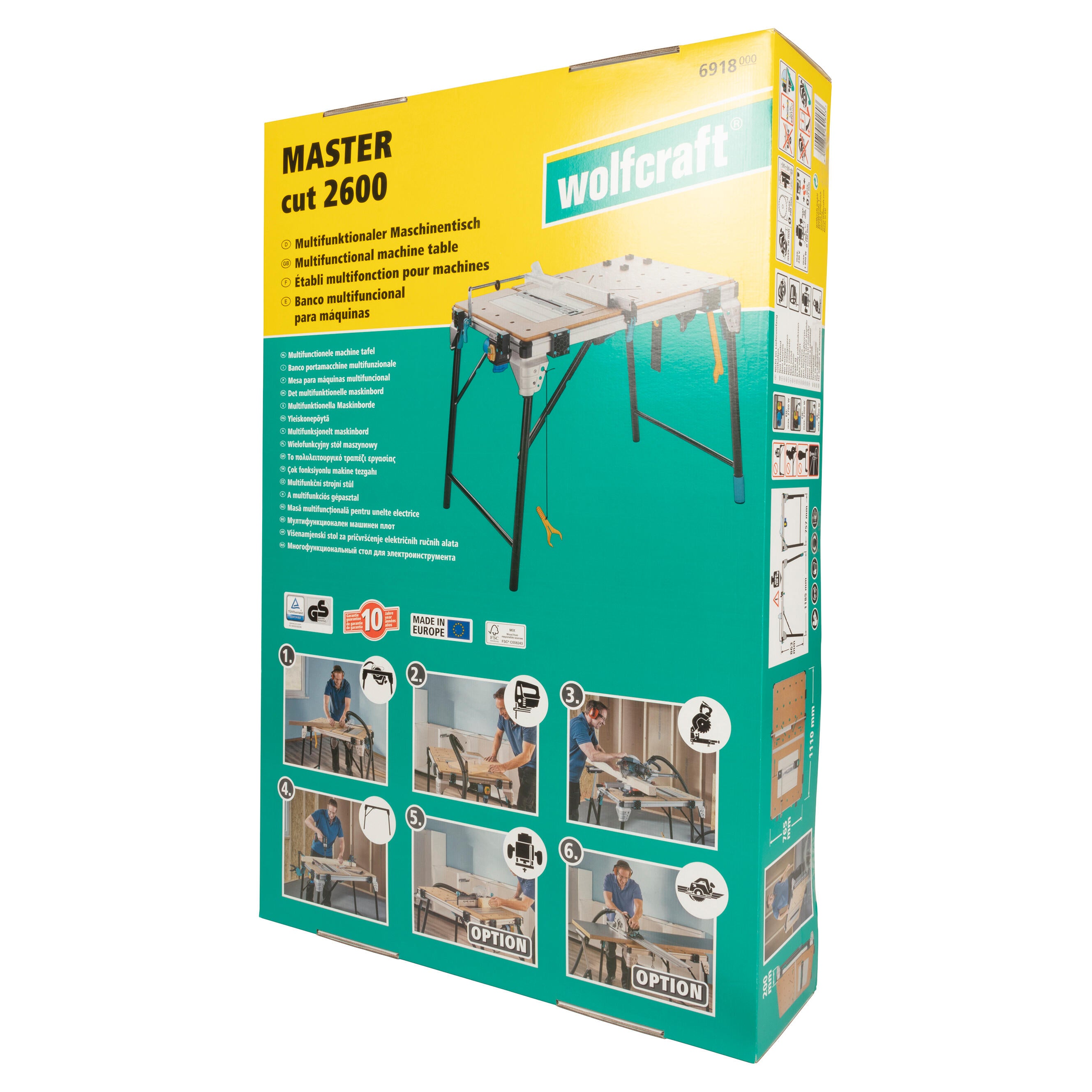 Bancada de trabalho Wolfcraft Master Cut 2600 6918000 - 15