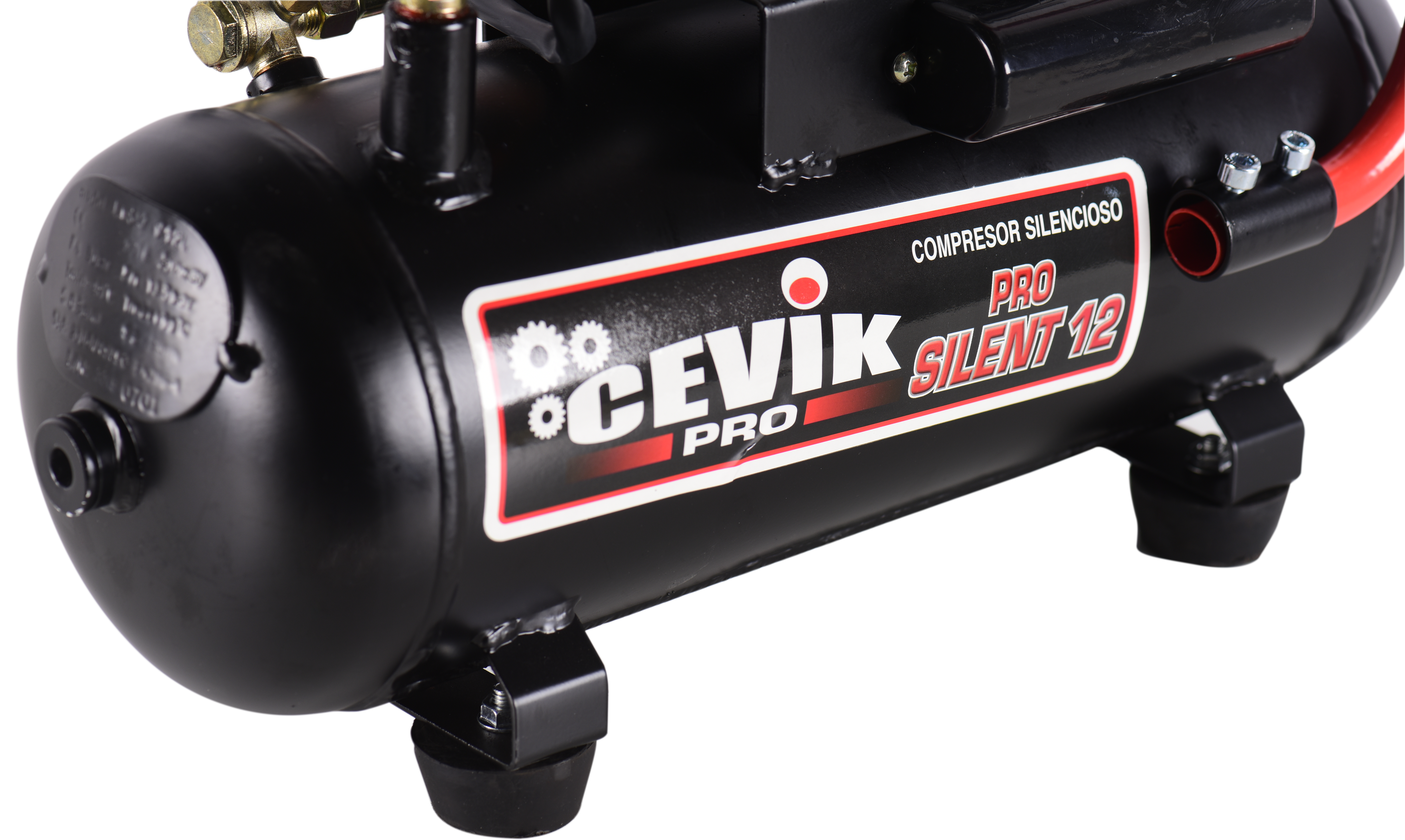 Compressor silencioso CEVIK PRO CA-PRO12SILENT 12L 1 HP - 7