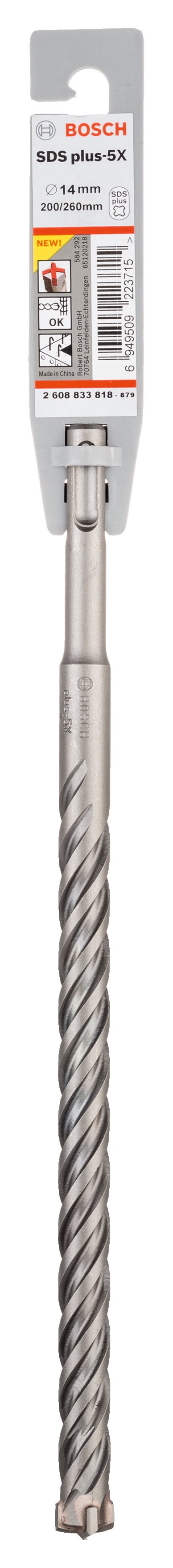 Broca para hormigón enganche sds plus ø 14 x l. 260 mm bosch