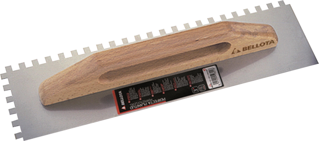 Llana dentada 480x135 mm D10