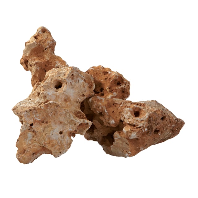 Sacchetto di roccia travertino rosa 15 kg 100/200 mm