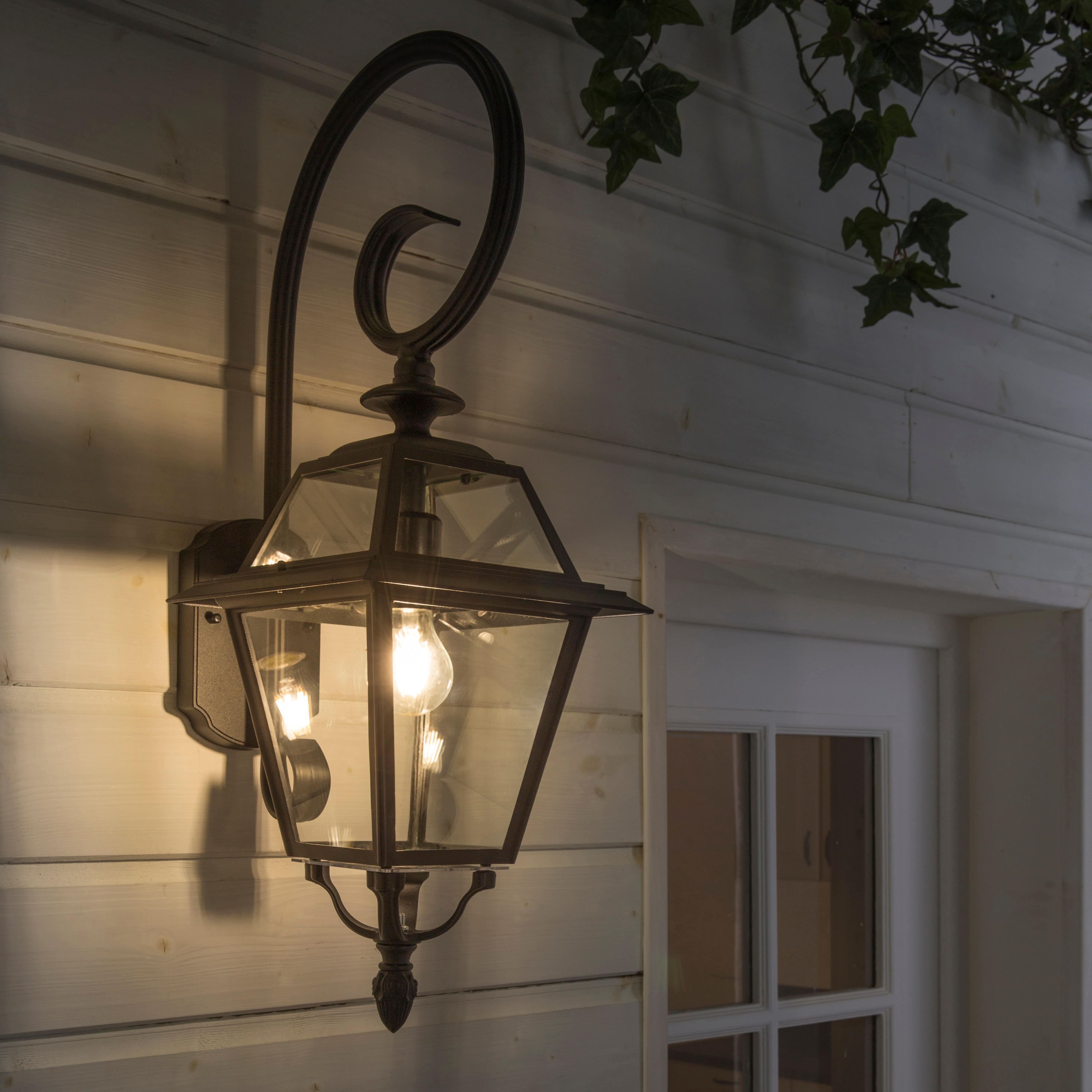 Applique descendante E27, aluminium / verre, Rivera, INSPIRE - 2