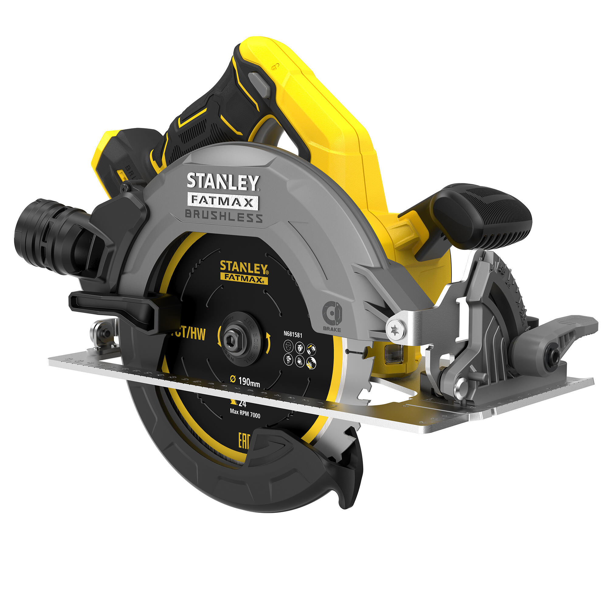 Sierra circular a batería stanley fatmax sfmcs550b-xj, 18v ø 190mm. sin batería
