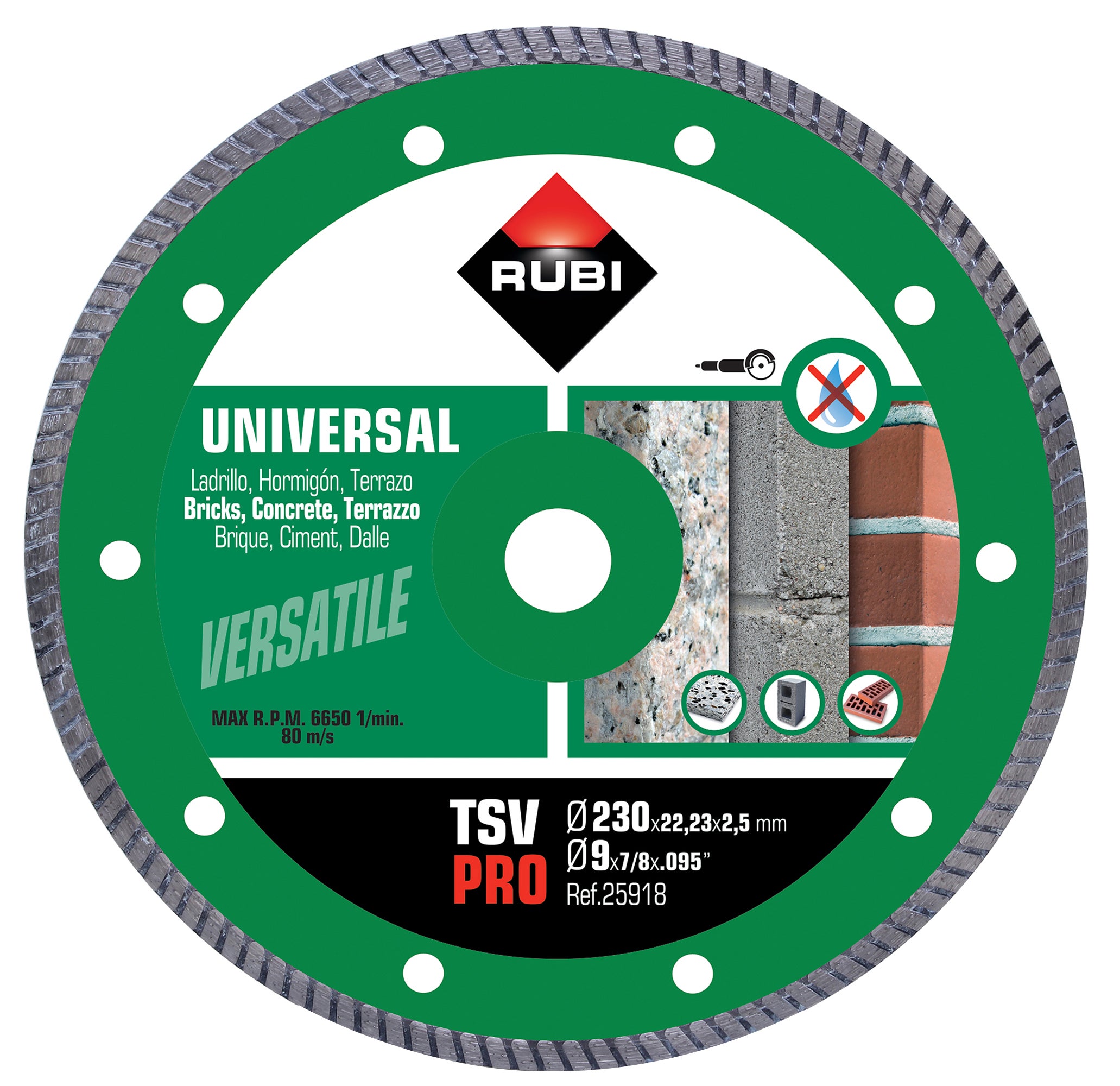 Disco Diamantado RUBI Turbo TSV-230 Pro - 2