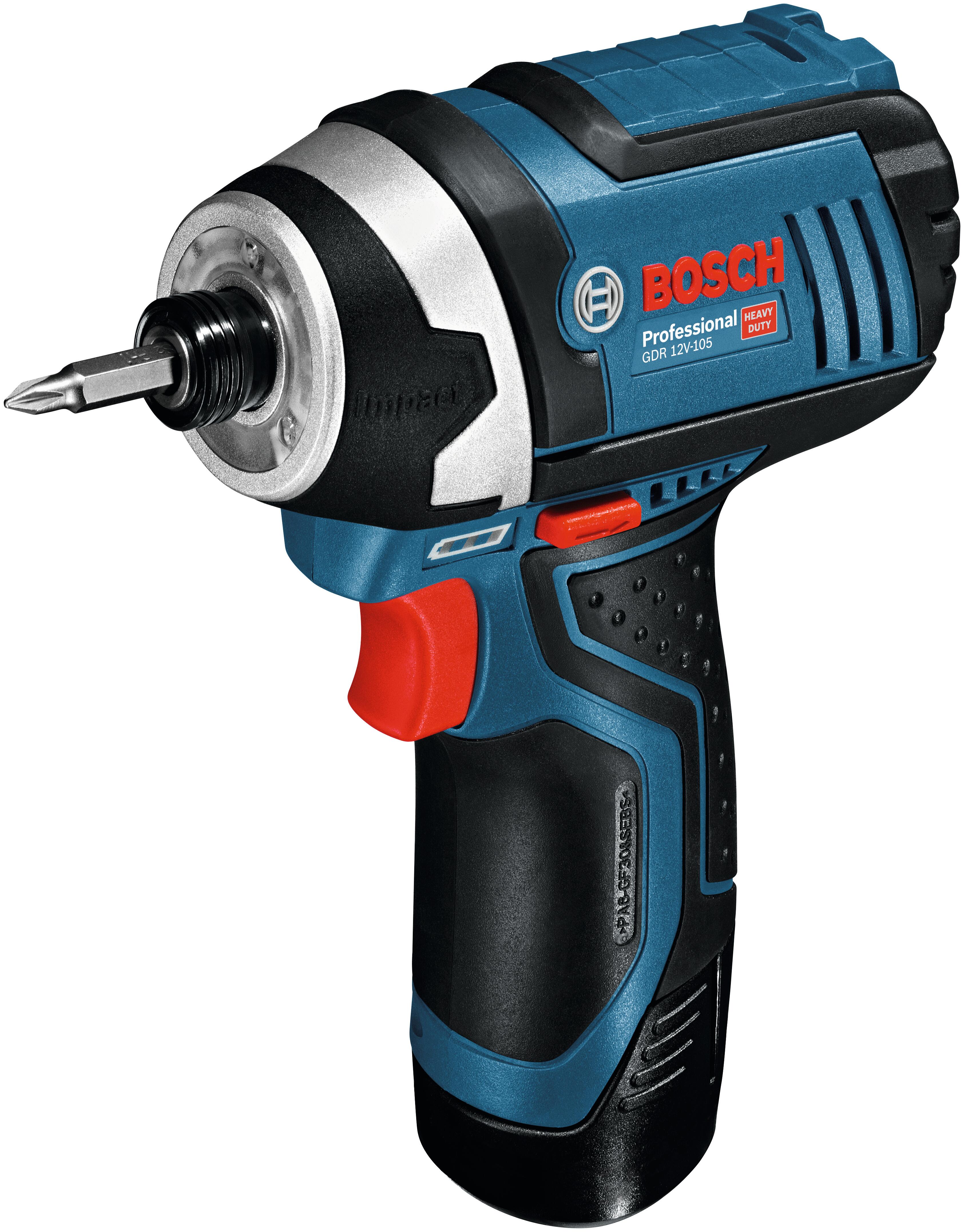 Atornillador de impacto a batería bosch professional gdr 12v-105 0-2.600 r.p.m.
