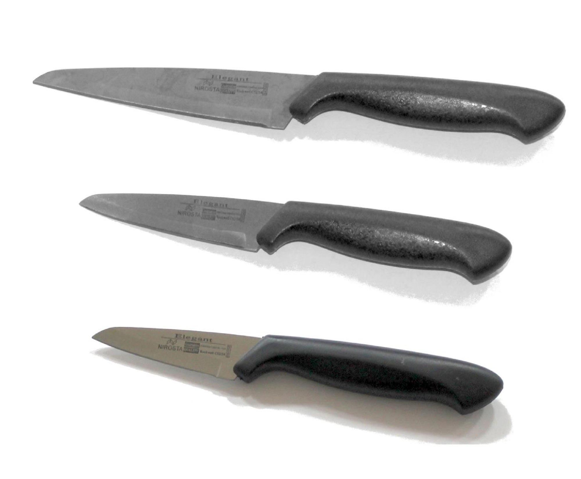Set de 3 cuchillos elegant nirosta fackelman
