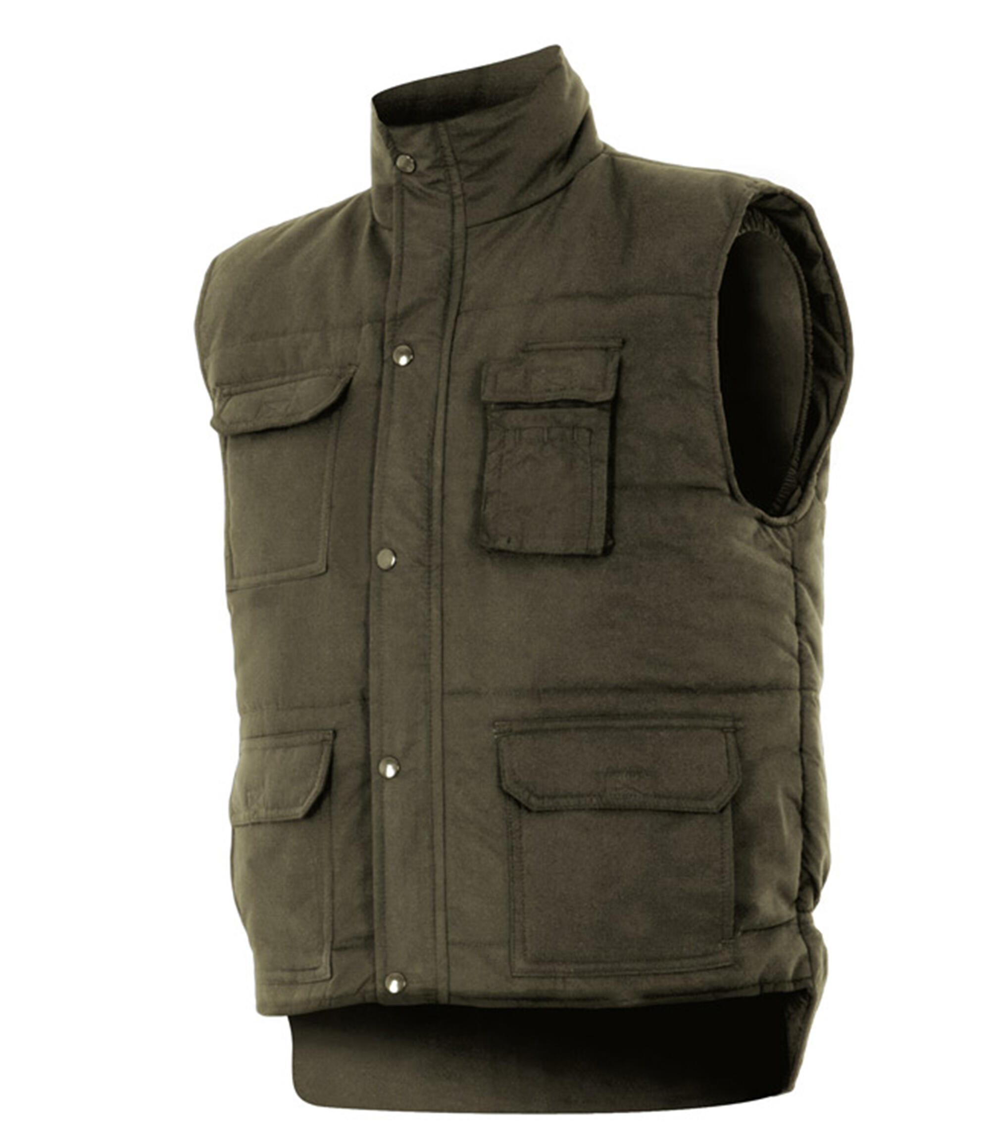 Chaleco acolchado multibolsillos velilla - verde caza - 2xl