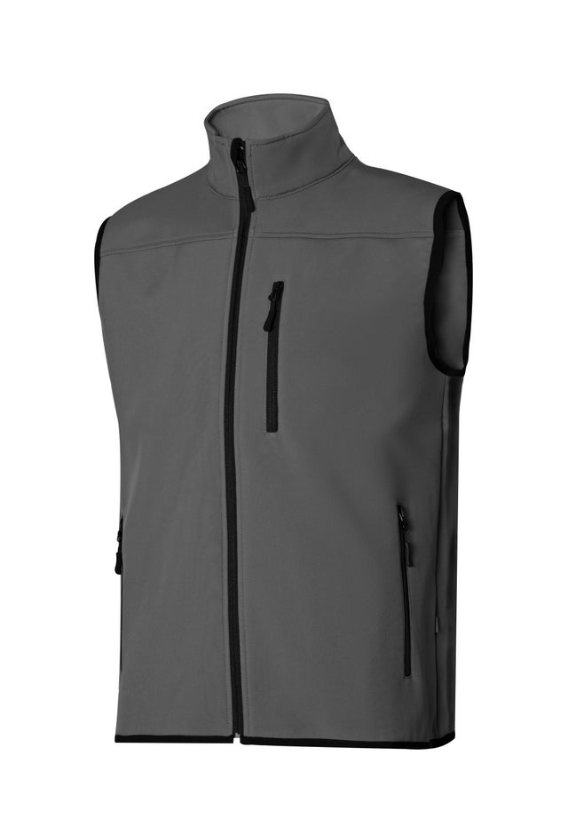 Colete de trabalho soft shell cinza tamanho L Velilla 205905
