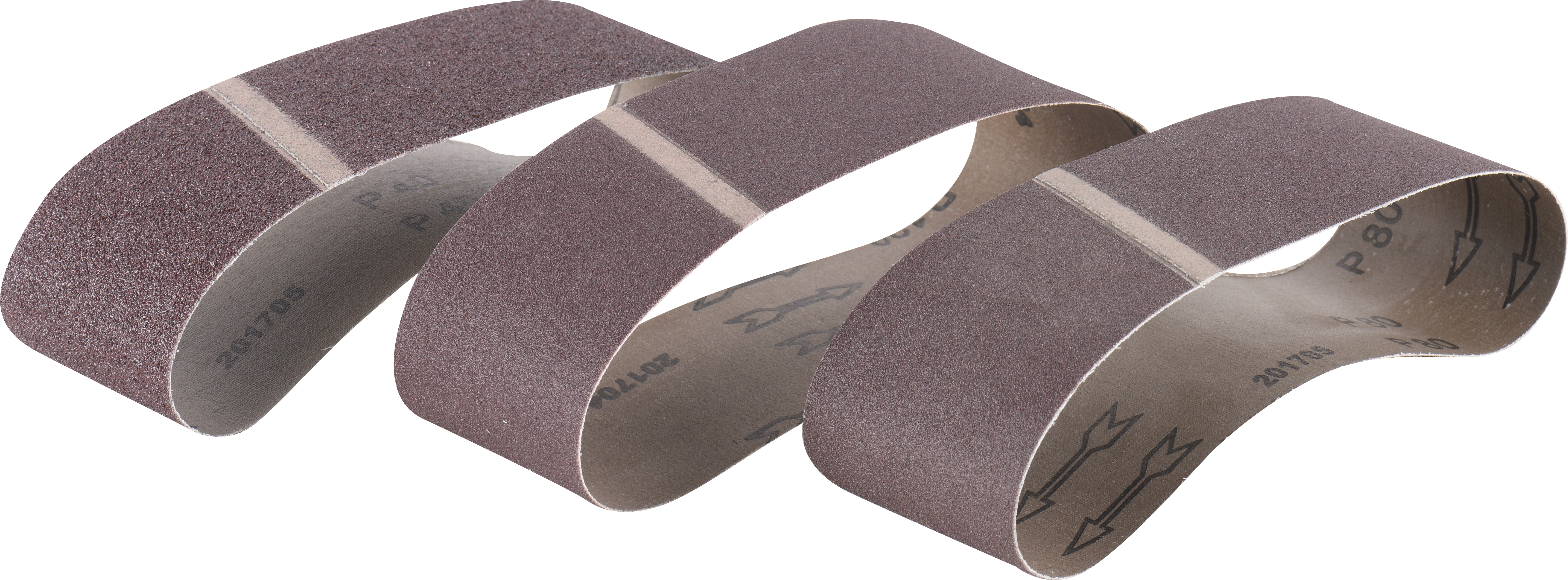 Lote de 3 lijas de banda DEXTER 75 x 533 , grano 40-80-120 - 9