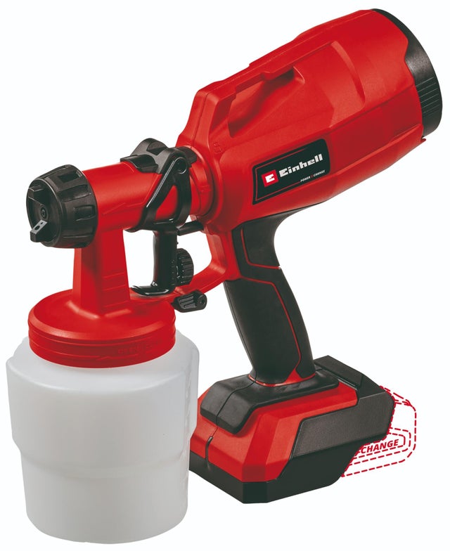 Pistola de pintura sem fios 18 V sem bateria 800 ml 650 ml/min Einhell TC-SY 18/60 Li-Solo