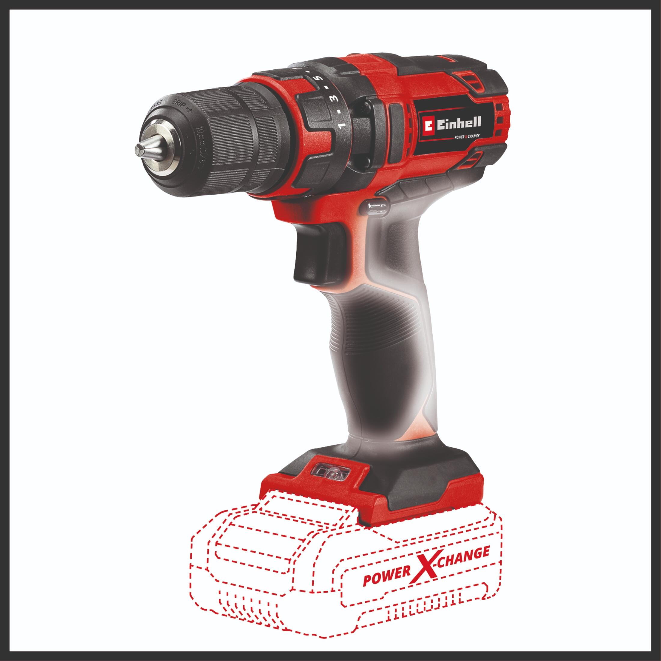 Taladro a batería EINHELL 18V - Sin batería - TC-CD 18/35 Li-Solo