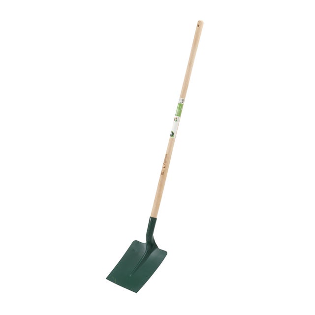 Pelle bêche à pomme acier GEOLIA manche bois L.120 cm
