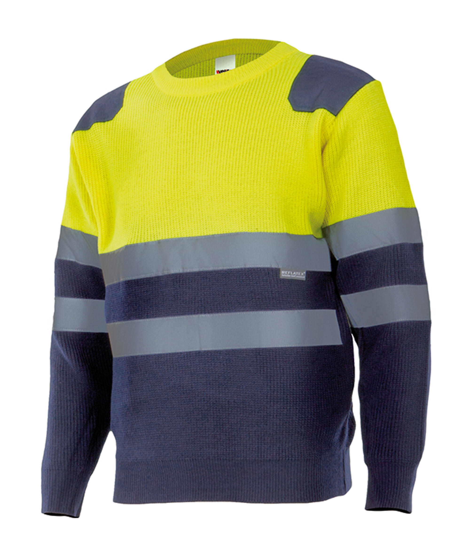 Jersey bicolor av velilla - azul marino/amarillo flúor - xl