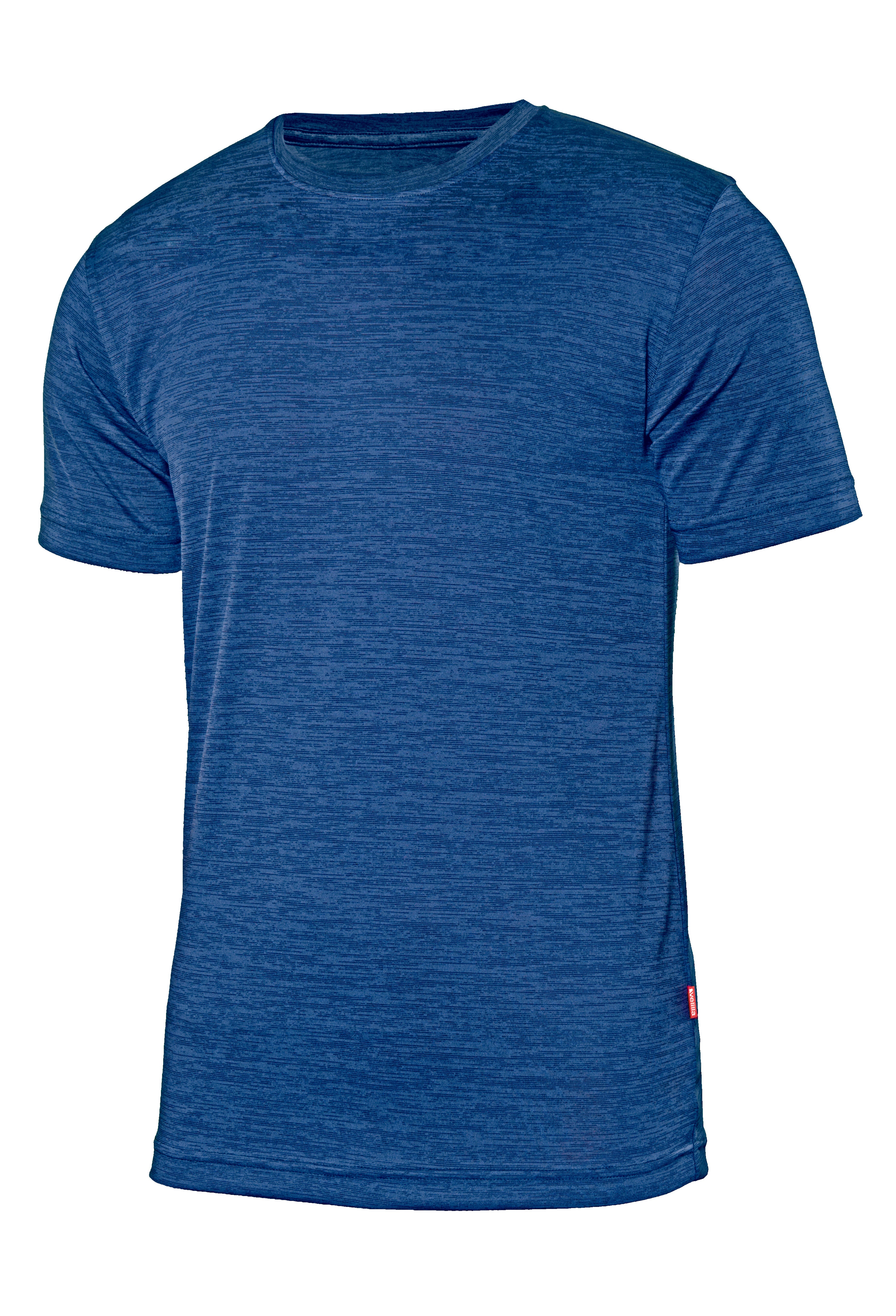Camiseta técnica jaspeada velilla - azulina jaspeado - l