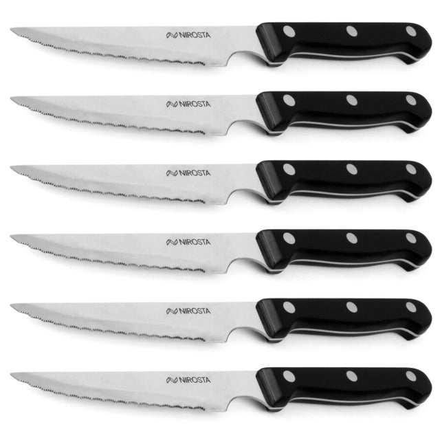 Set de 6 cuchillos chuleteros mango pac Nirosta