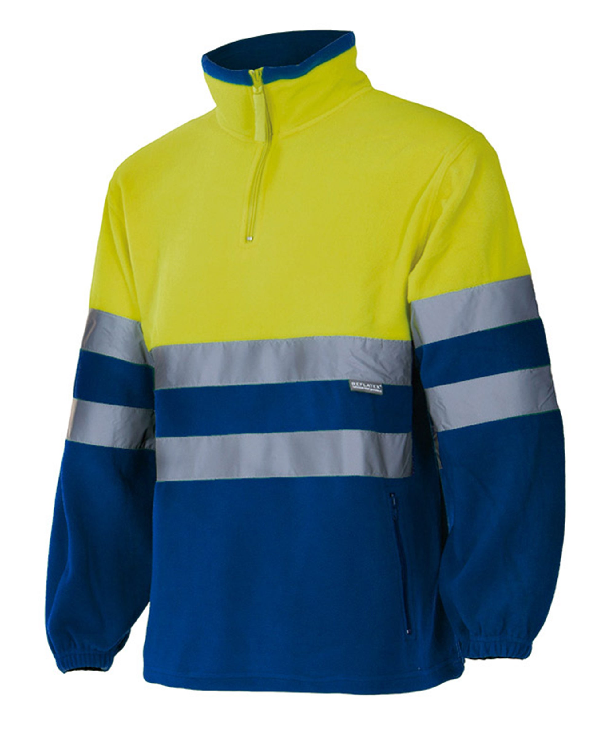 Forro polar bicolor a/visibili sup ama/azulina 3xl