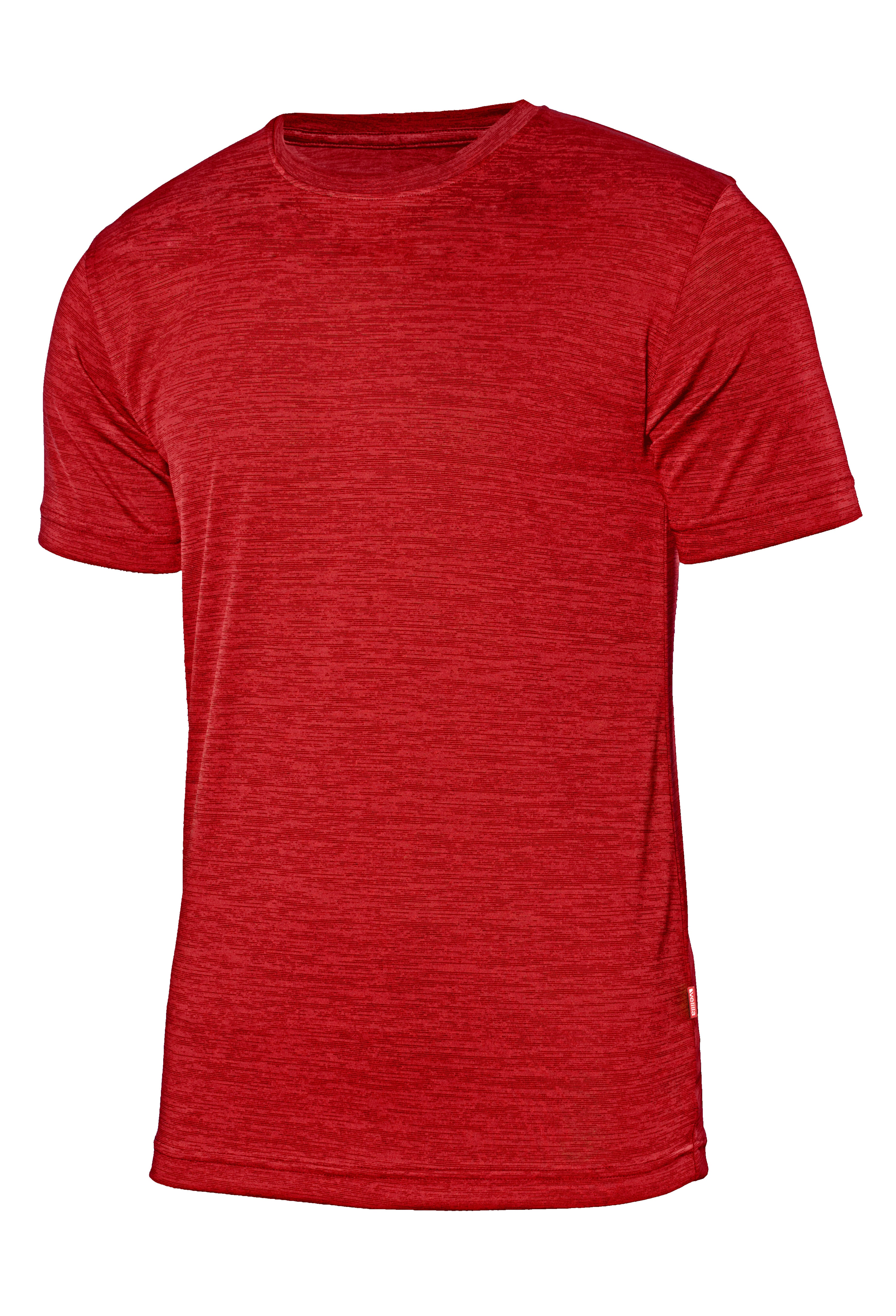 Camiseta técnica jaspeada velilla - rojo jaspeado - m