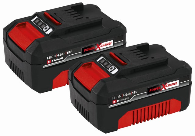 Batteria EINHELL PXC CB A1 Power X-Change 18V 4Ah, 2 pezzi