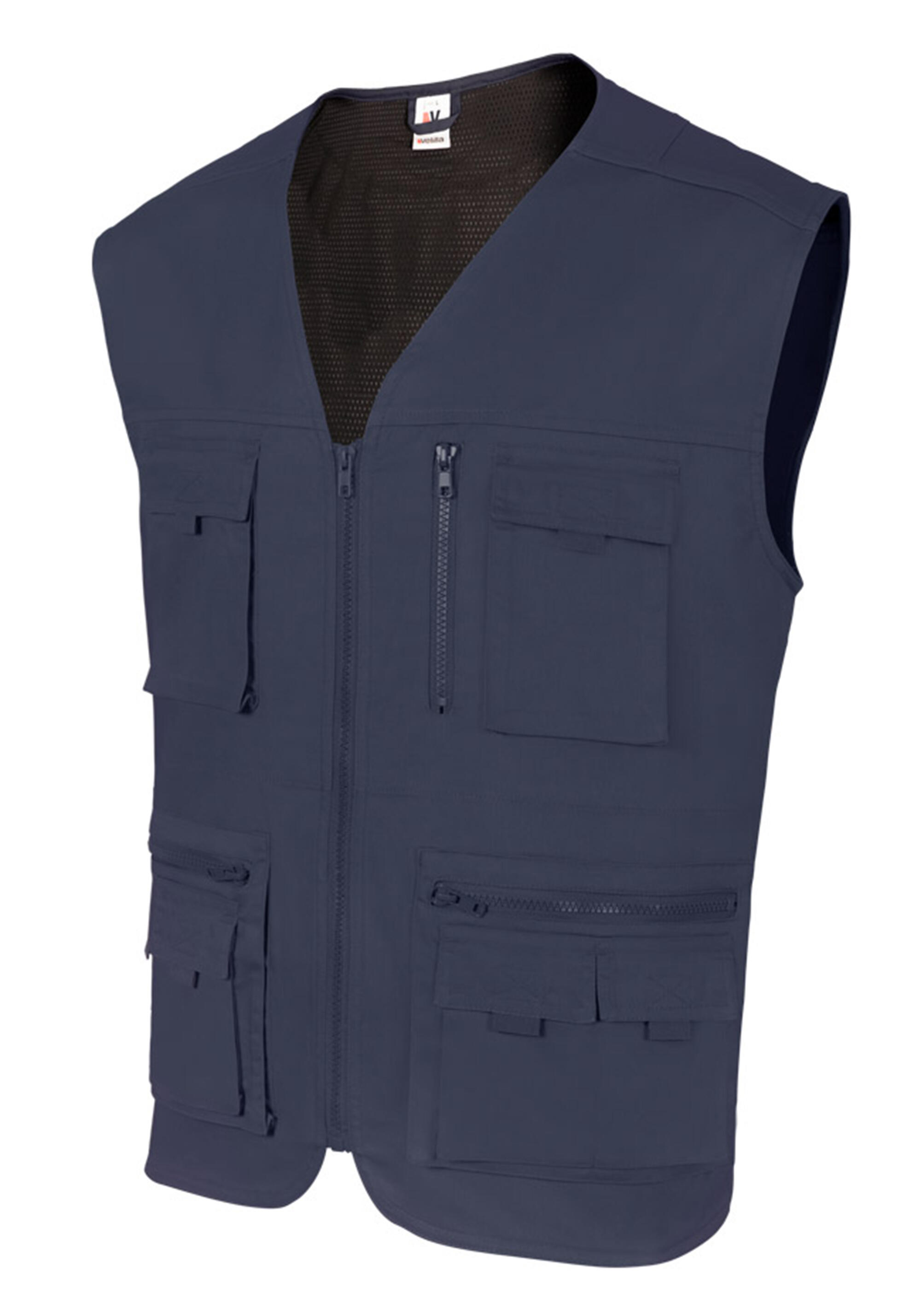 Chaleco multibolsillos velilla - azul navy - l